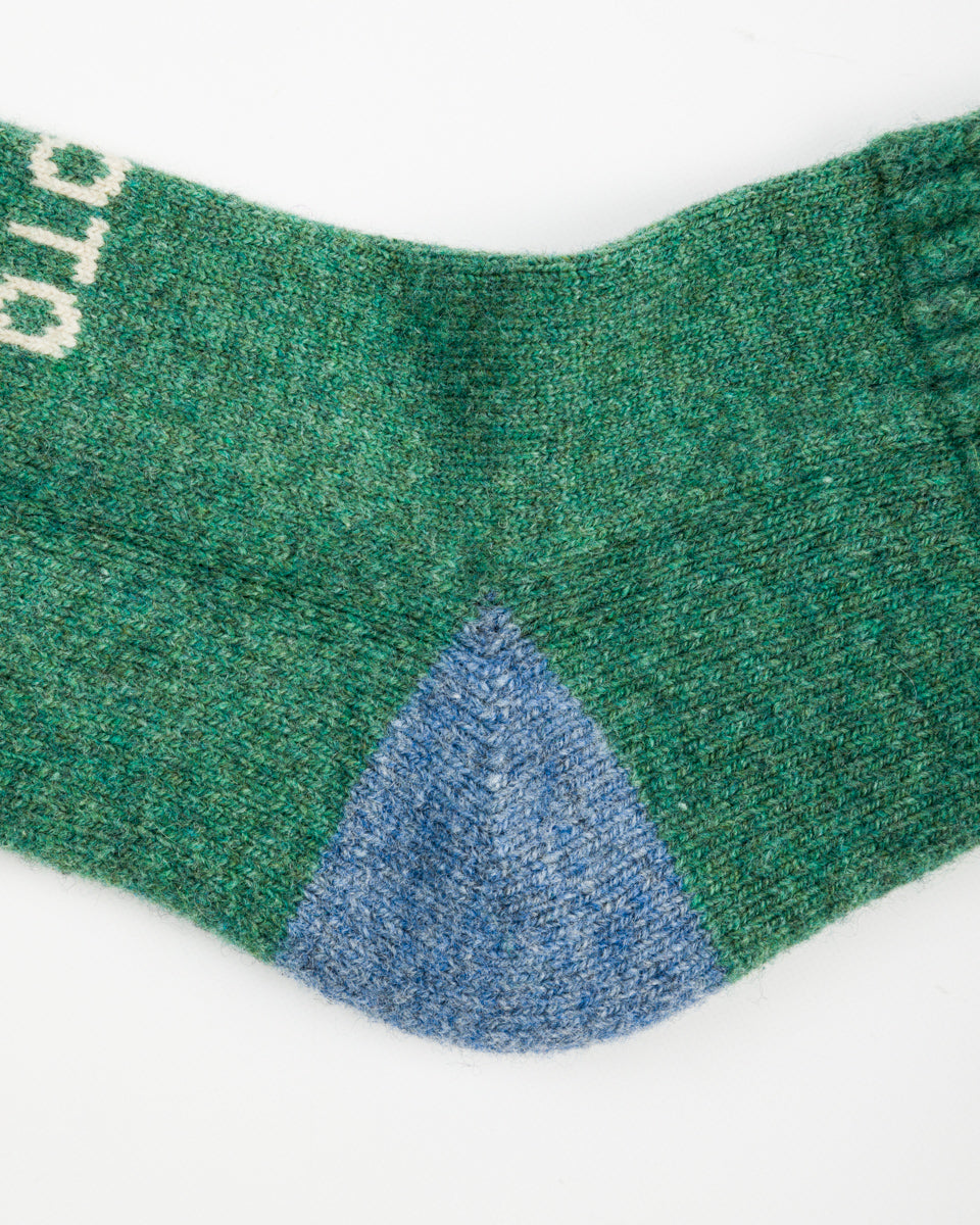 RoToTo Merino Lambswool High Socks - Green - Standard & Strange