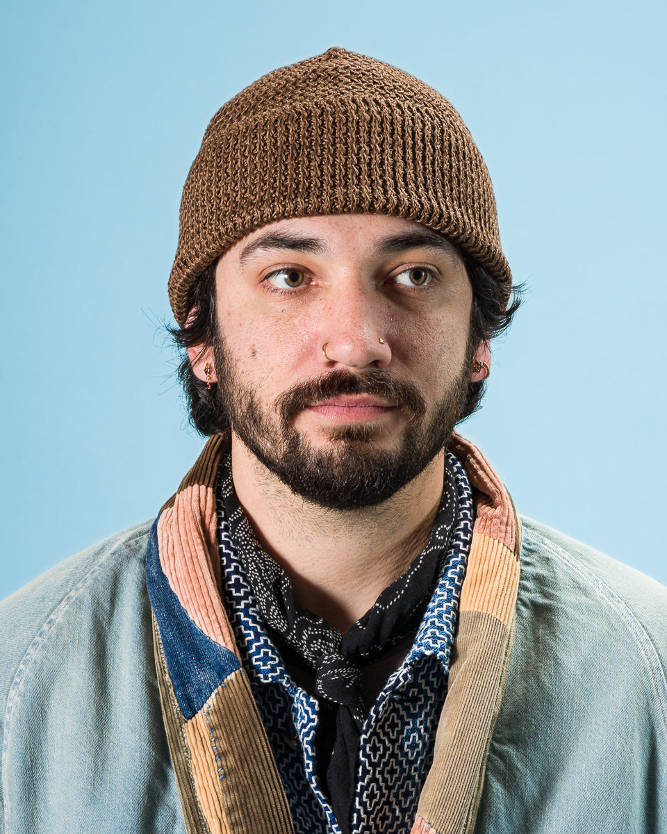 Standard & Strange Linen Watch Cap - Brown - Standard & Strange