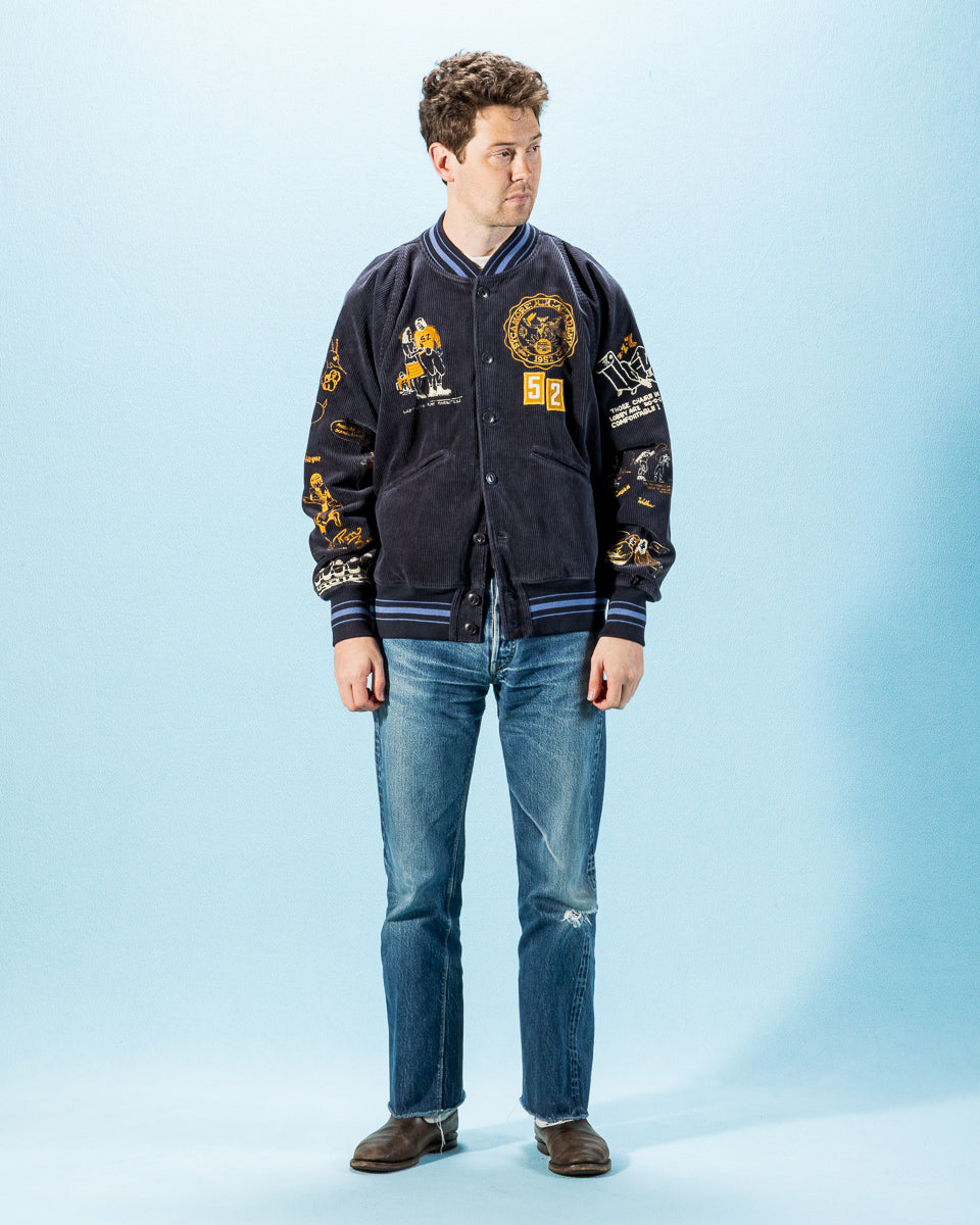 Samuel Zelig Varsity Jacket - Navy - Standard & Strange