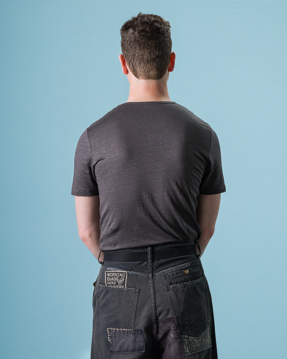 TA-CT Kern T-Shirt - Anthracite Linen Jersey - Standard & Strange