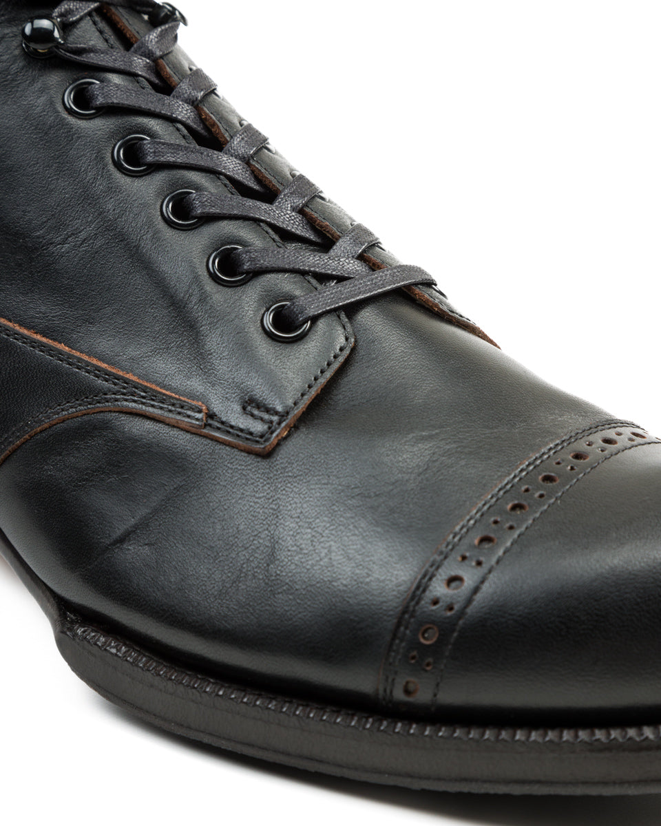 The 2 Monkeys Boots Vaudeville Boot - Black Shinki Horsehide - Standard & Strange