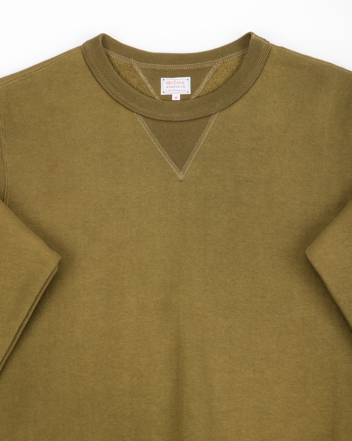 The Real McCoy's 10 oz Loopwheel Crewneck Sweatshirt - Olive - Standard & Strange