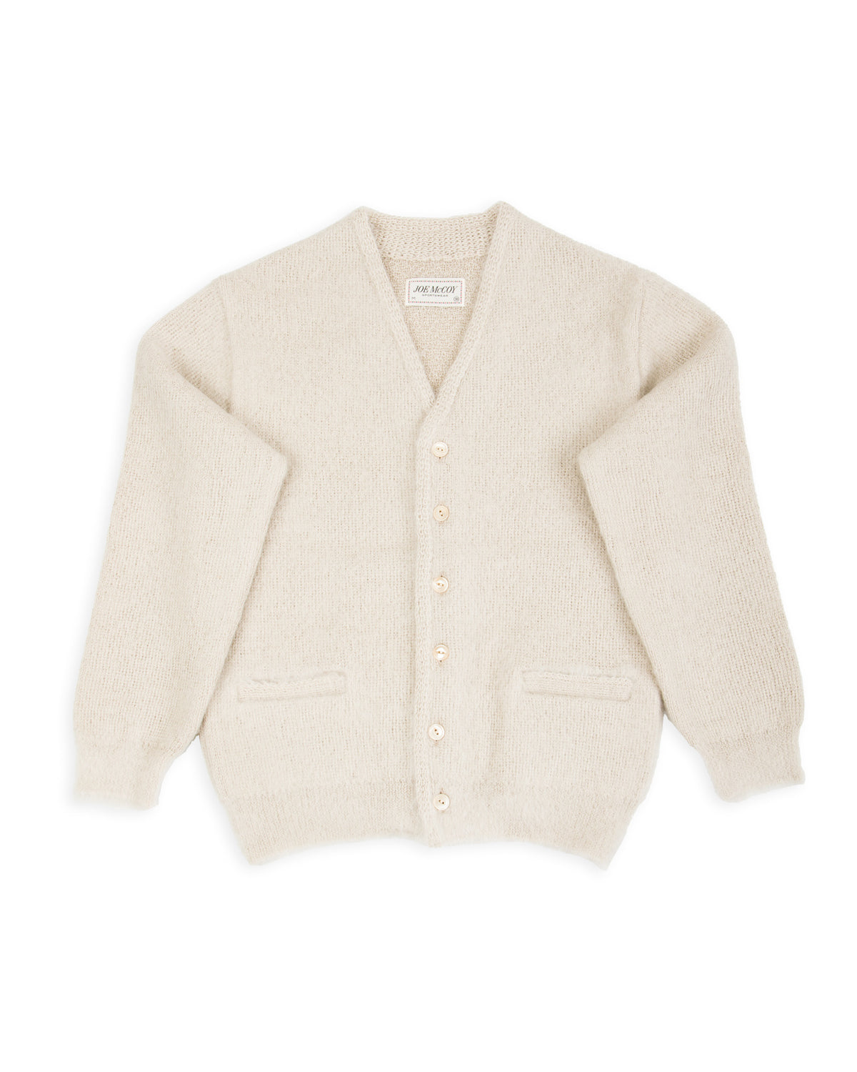 The Real McCoy's Joe McCoy Mohair Cardigan - Beige - Standard & Strange