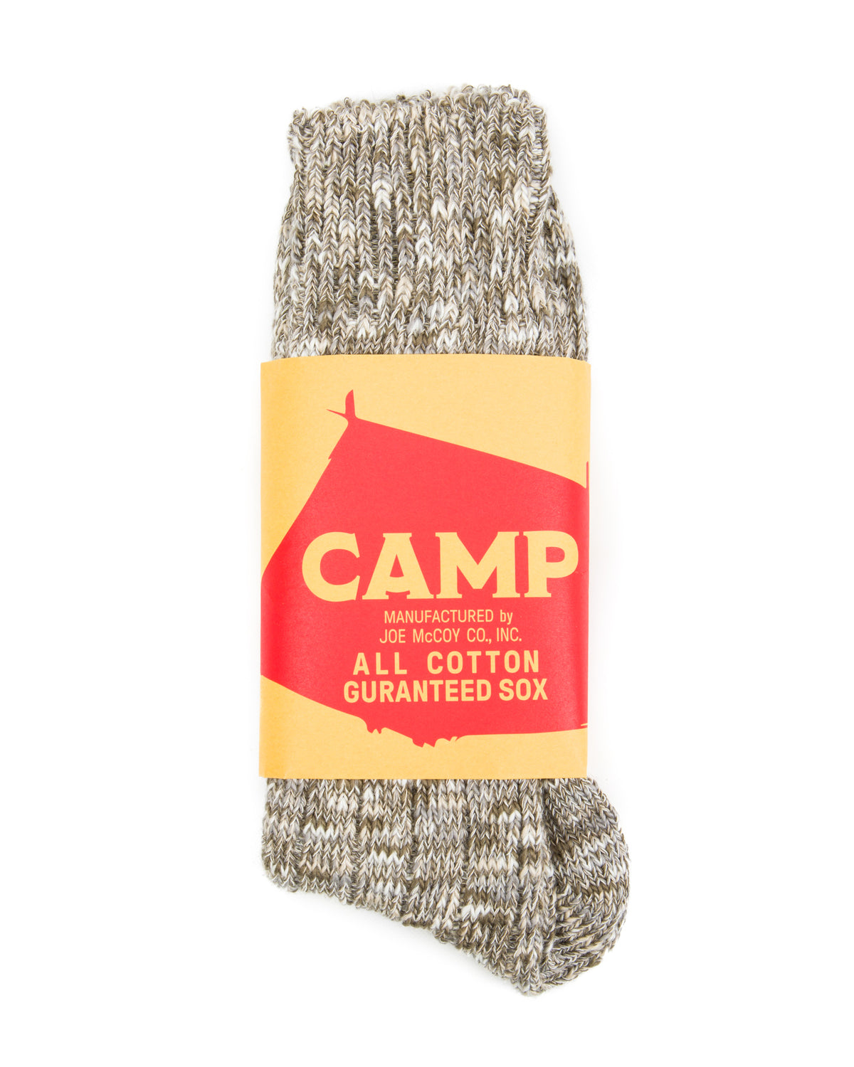 The Real McCoy's Outdoor Socks 'Camp' - O. Khaki - Standard & Strange