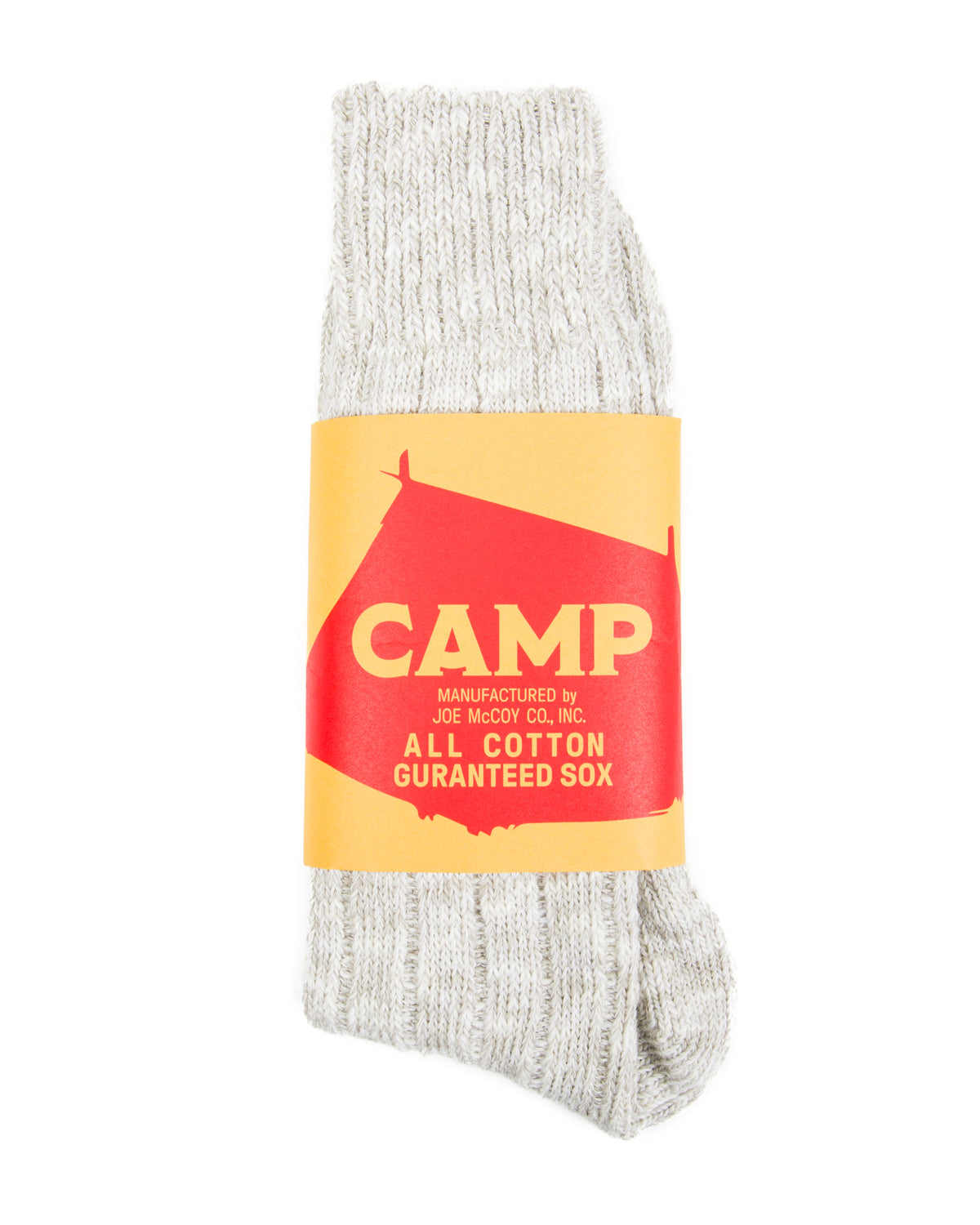 The Real McCoy's Outdoor Socks 'Camp' - Snow Gray - Standard & Strange