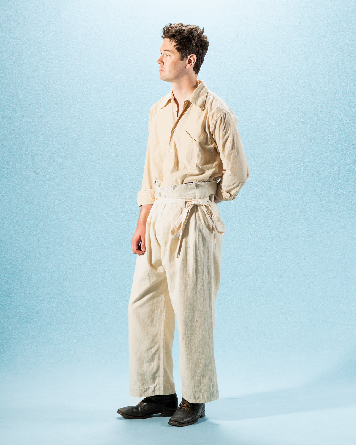 Monad London Udoma Pant - Natural Handwoven Nigerian Cotton - Standard & Strange