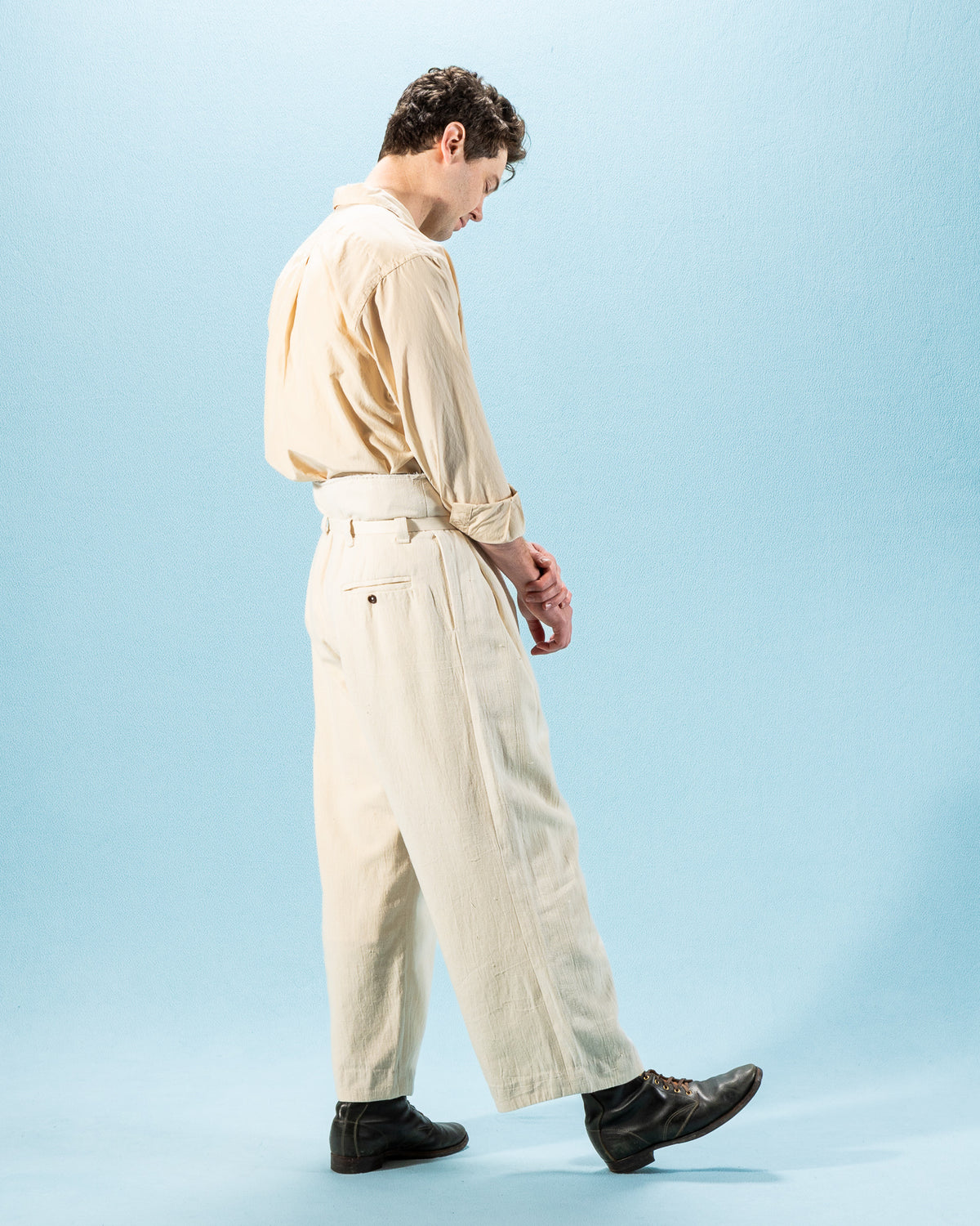 Monad London Udoma Pant - Natural Handwoven Nigerian Cotton - Standard & Strange