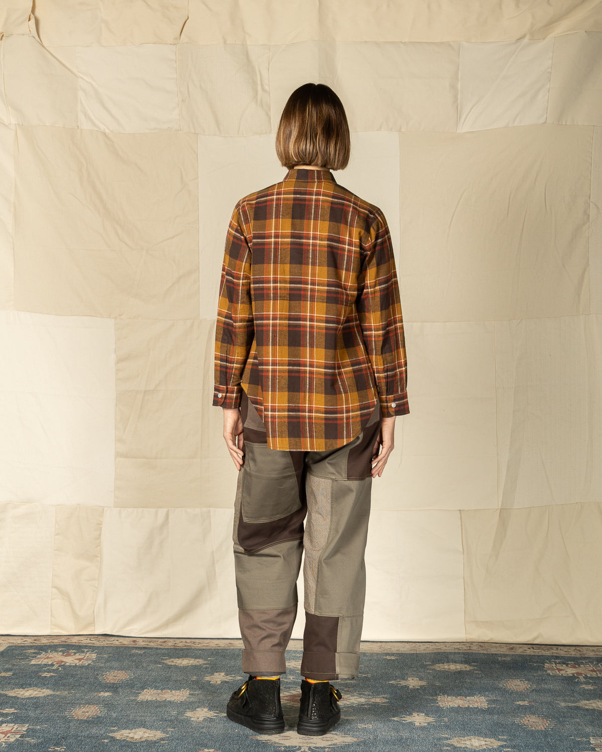 W'Menswear Crew Shirt - Check - Standard & Strange
