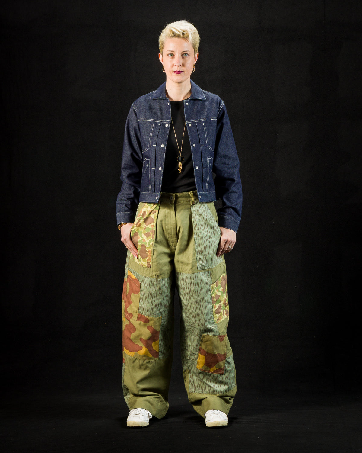 W'Menswear Unisex Freedom Flight Trouser - Army Green Camo - Standard & Strange