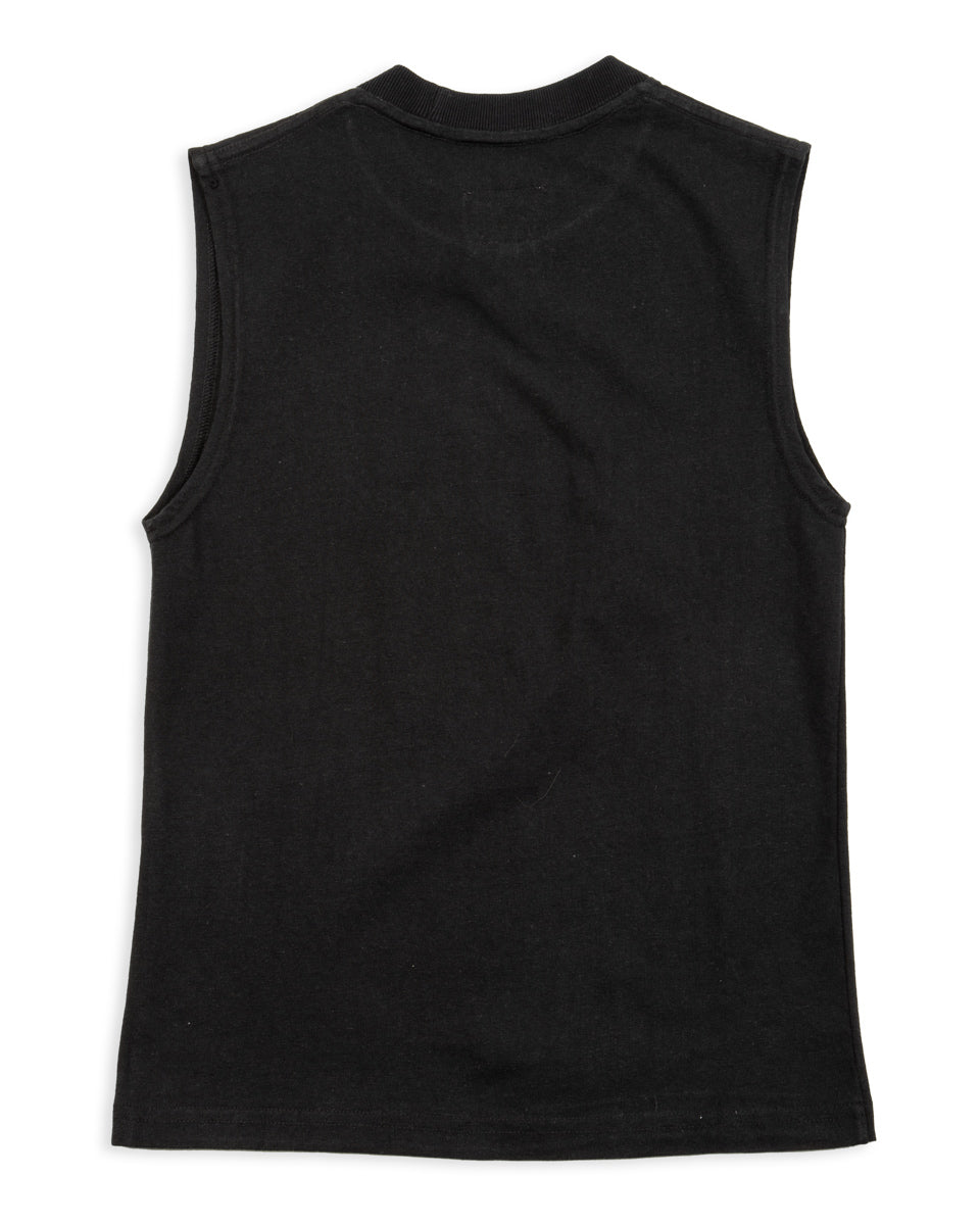 W'Menswear W'mens Tank - Black Cotton/Hemp - Standard & Strange