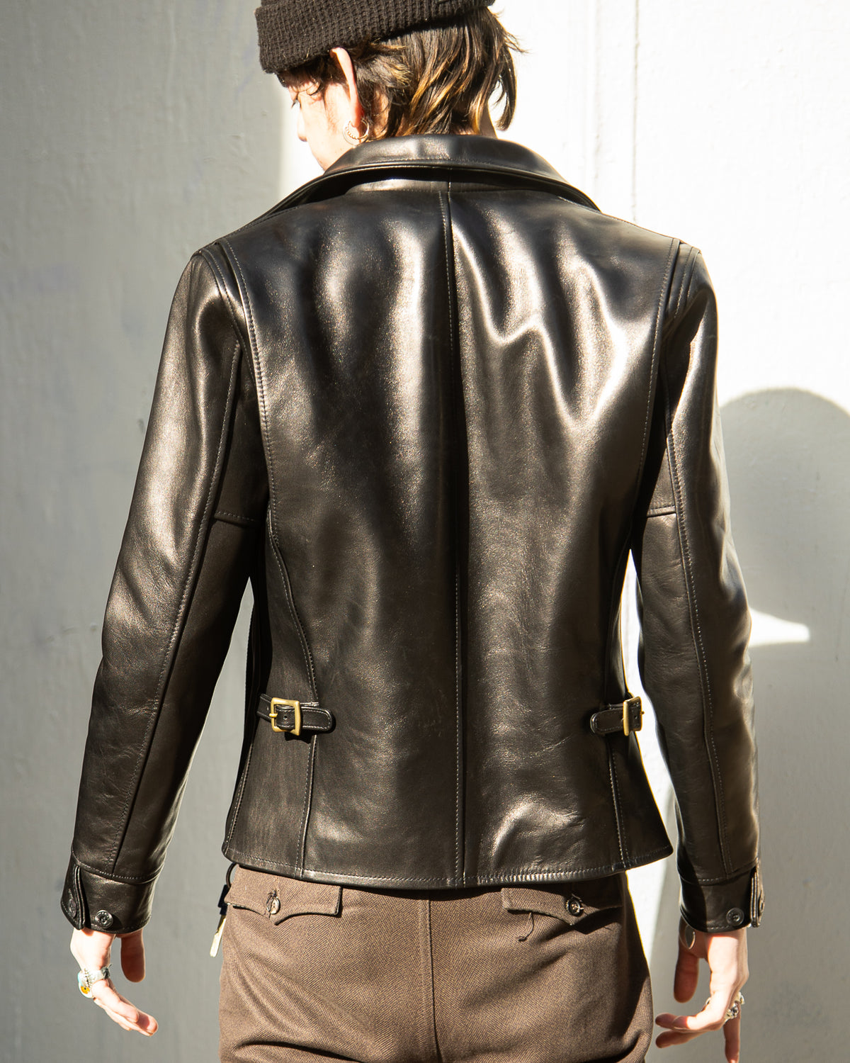Y'2 Leather HV Horse Single Riders Jacket (HVR-42) - Black - Standard & Strange