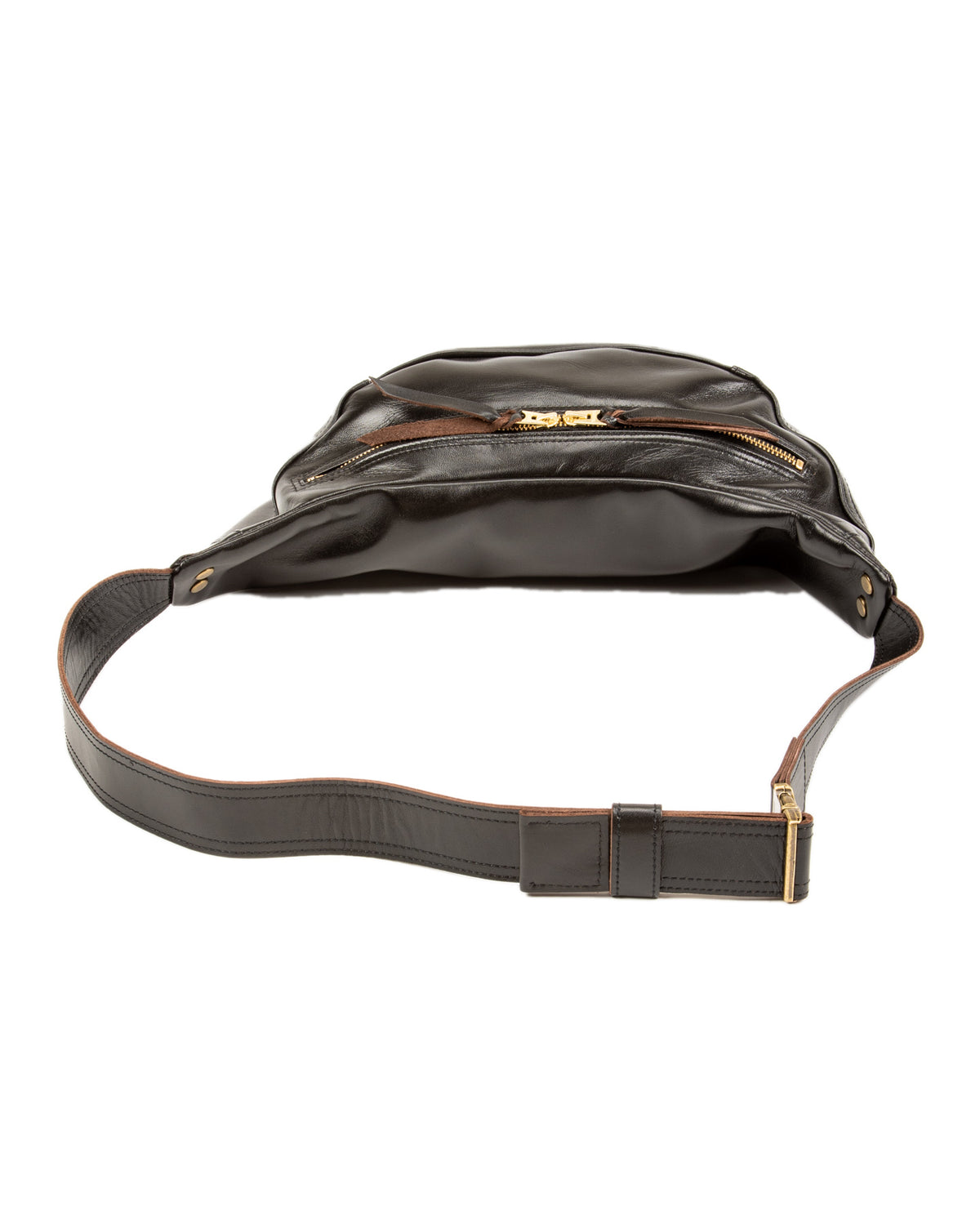 Y'2 Leather Horsehide Waist Bag - Black (BG-09) - Standard & Strange
