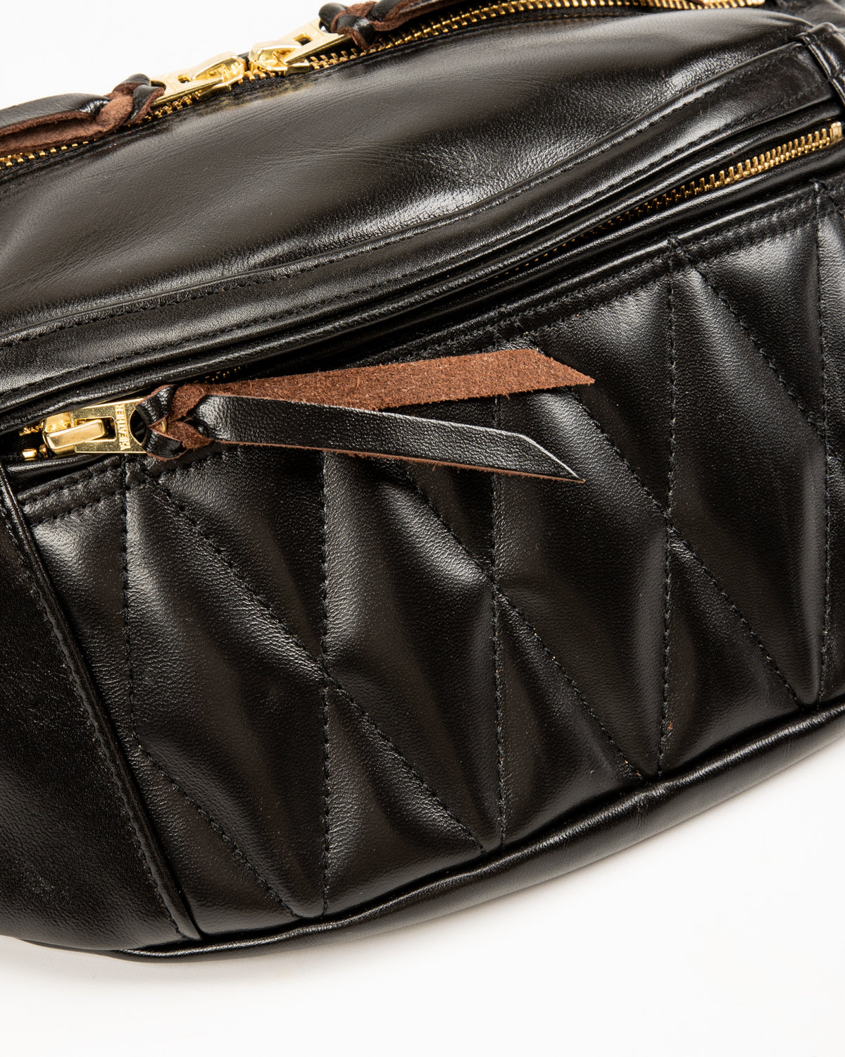 Y'2 Leather Horsehide Waist Bag - Black (BG-09) - Standard & Strange