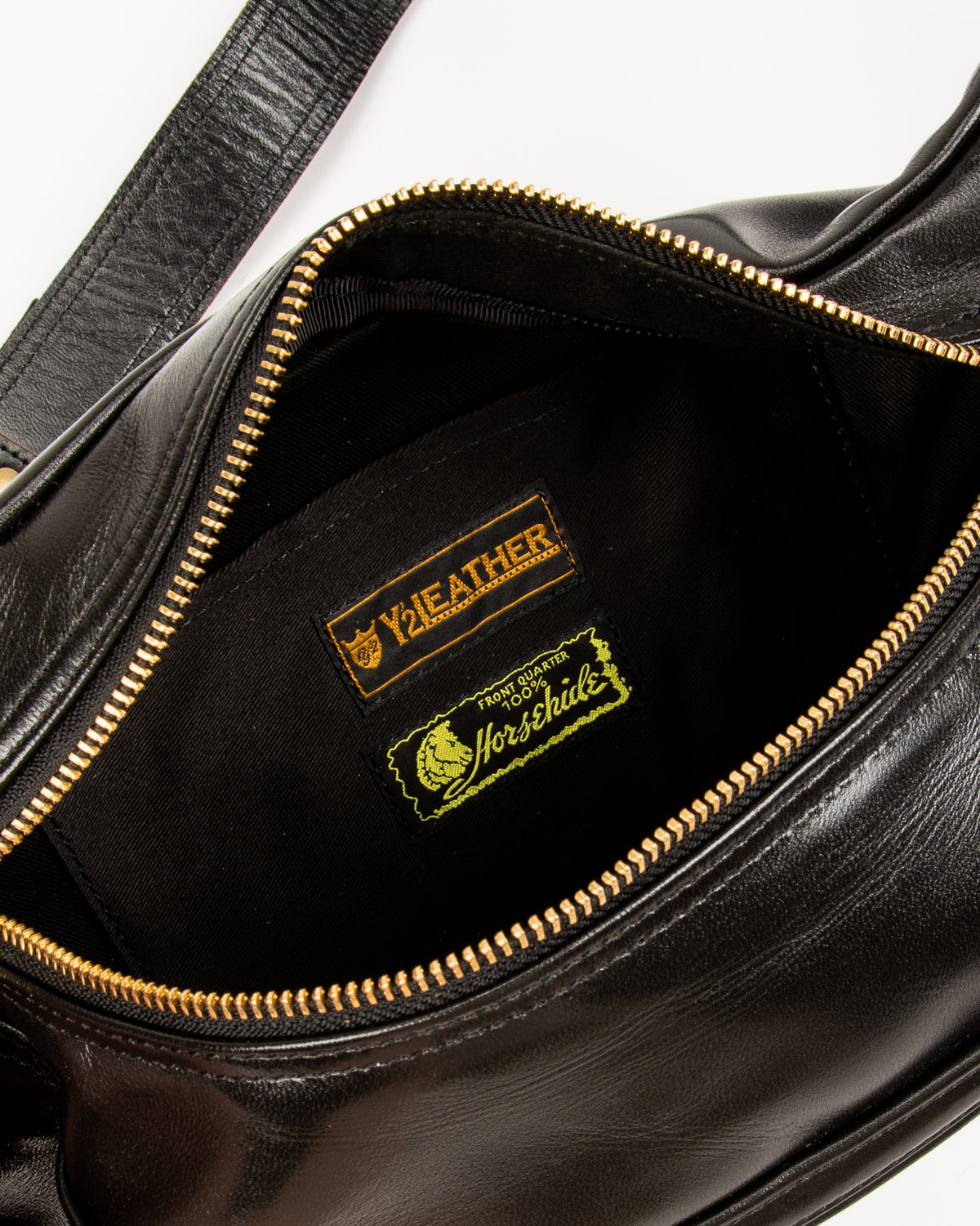 Y'2 Leather Horsehide Waist Bag - Black (BG-09) - Standard & Strange