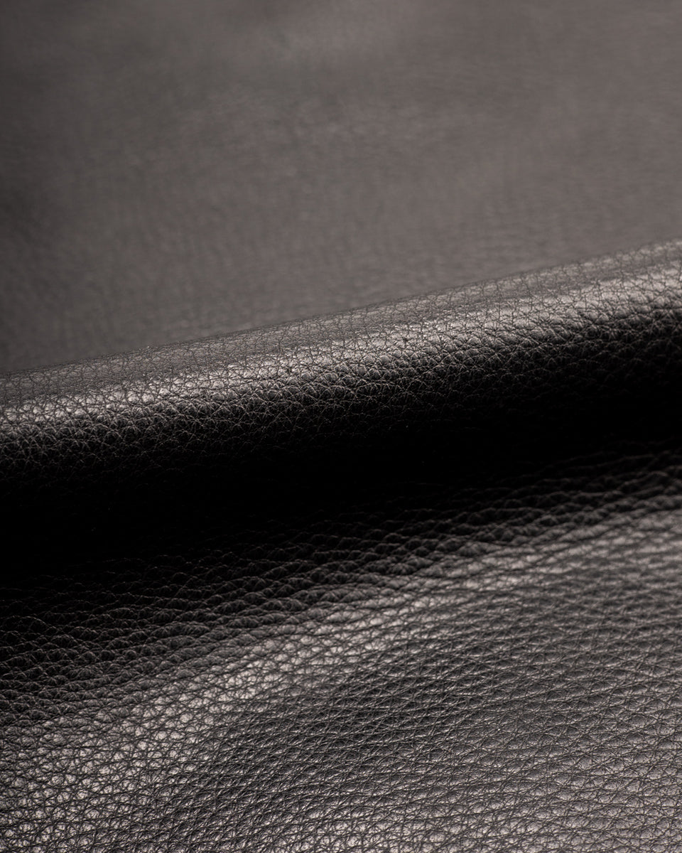 Y'2 Leather Steer Oil Western Shirt - Black (SS-13) - Standard & Strange