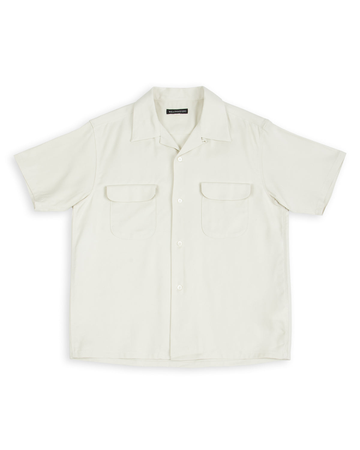 Flap Pocket Rayon S/S Shirt - Natural