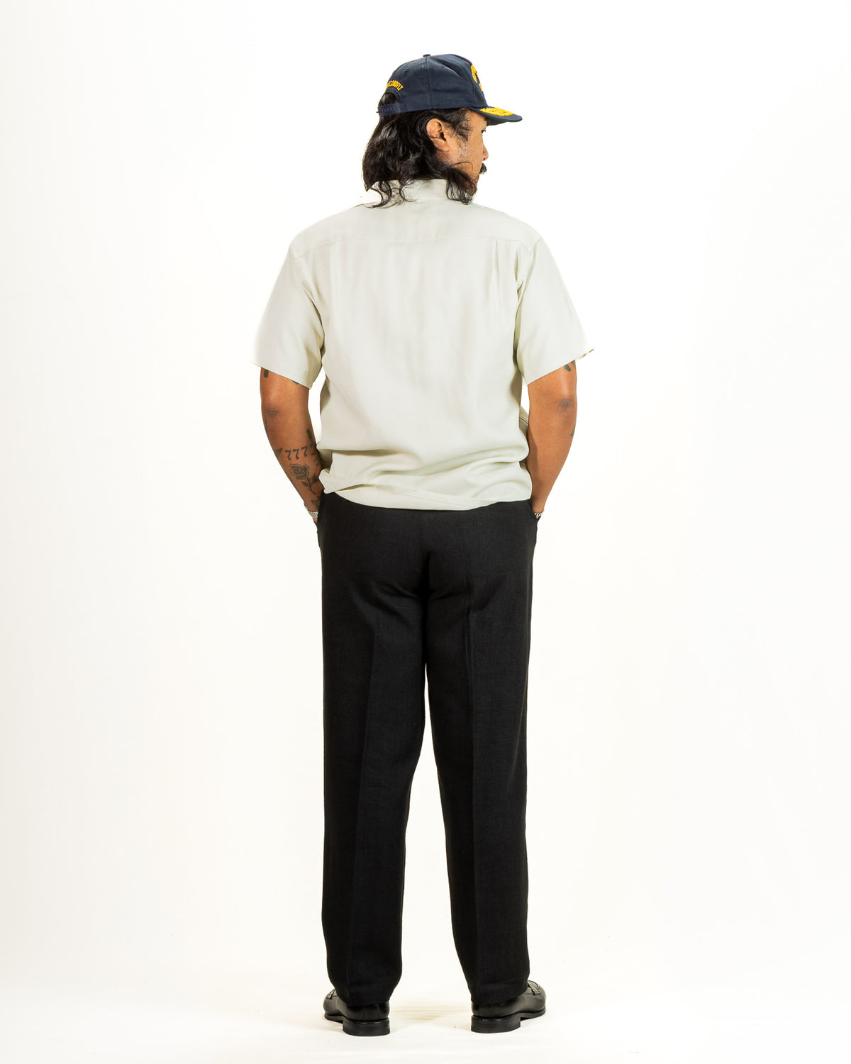 Flap Pocket Rayon S/S Shirt - Natural