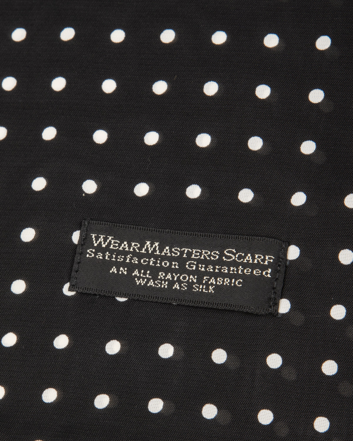 Attractions Wearmasters Rayon Scarf - Black Dot - Standard & Strange