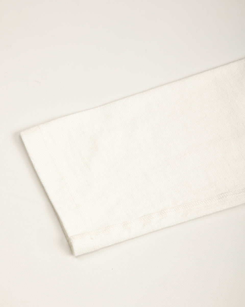 Freenote 13oz Henley L/S - White - Standard & Strange