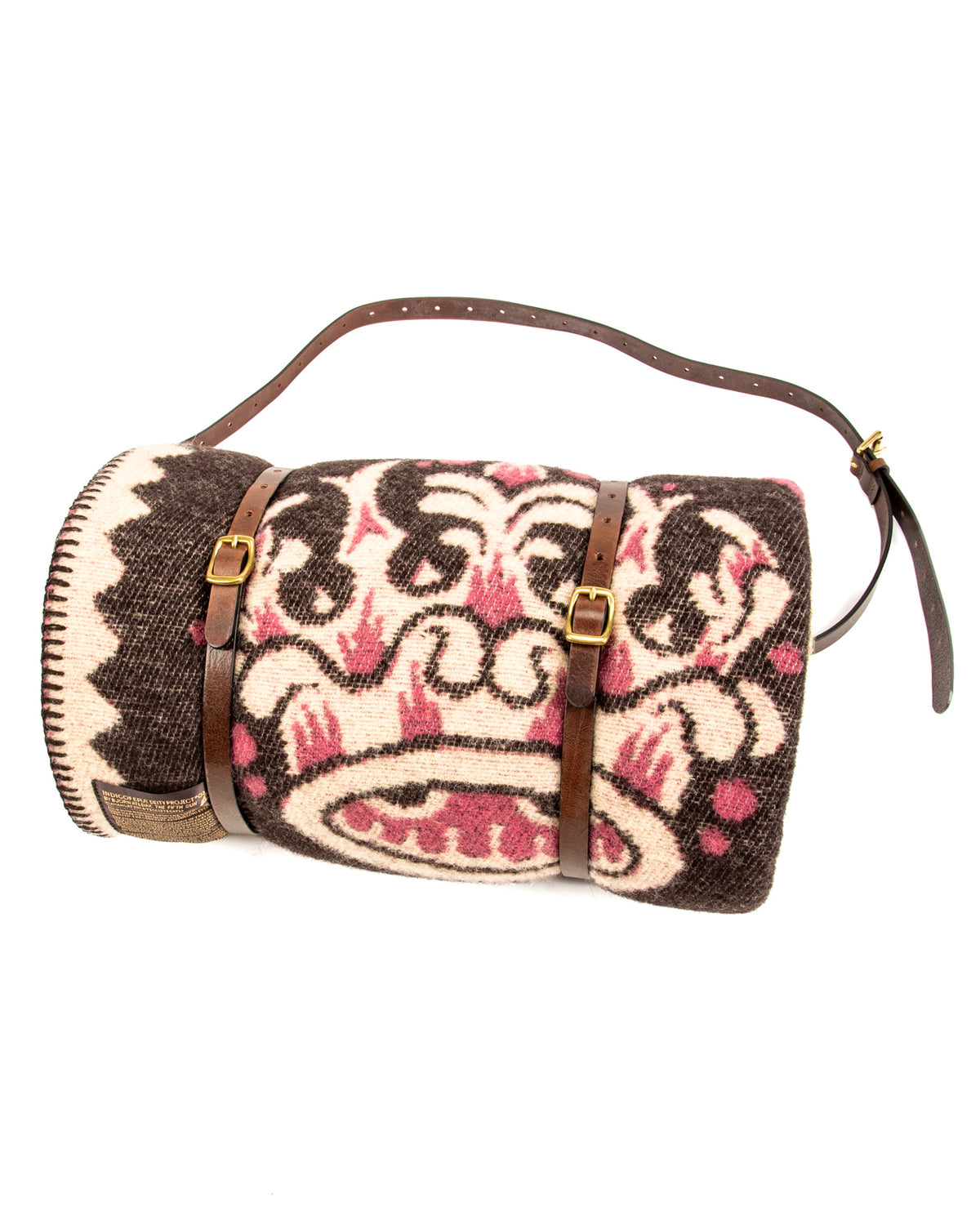 Indigofera Blanket Carrier - Dark Brown with Brass - Standard & Strange