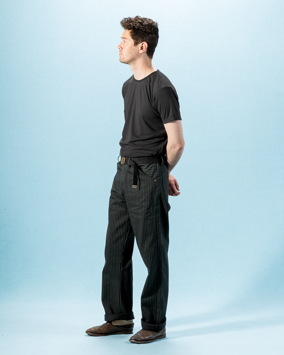 Indigofera Jack Pant - Viridescent Stripe - Standard & Strange