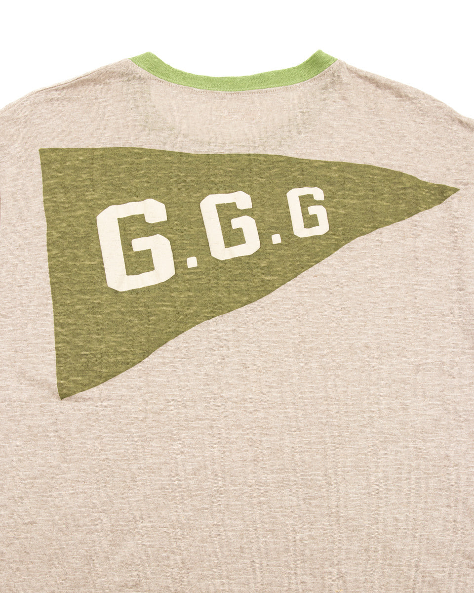 Kapital Linen Jersey Ringer T (CONIFER &G.G.G.) - Ecru - Standard & Strange