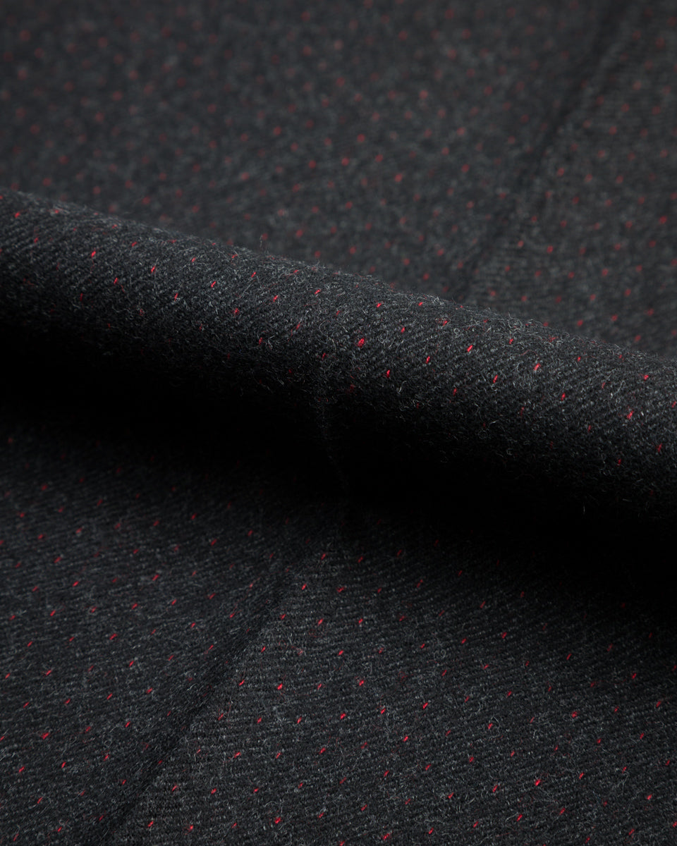 MotivMfg Mono Trousers - Red Rain Charcoal "Redpath" Flannel - Standard & Strange