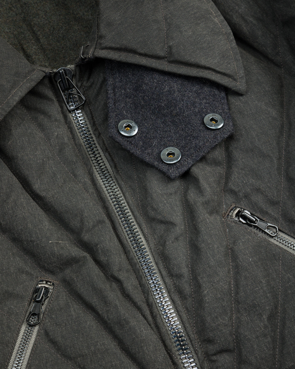 MotivMfg Radium Down Jacket - Black Waxed Cotton - Standard & Strange