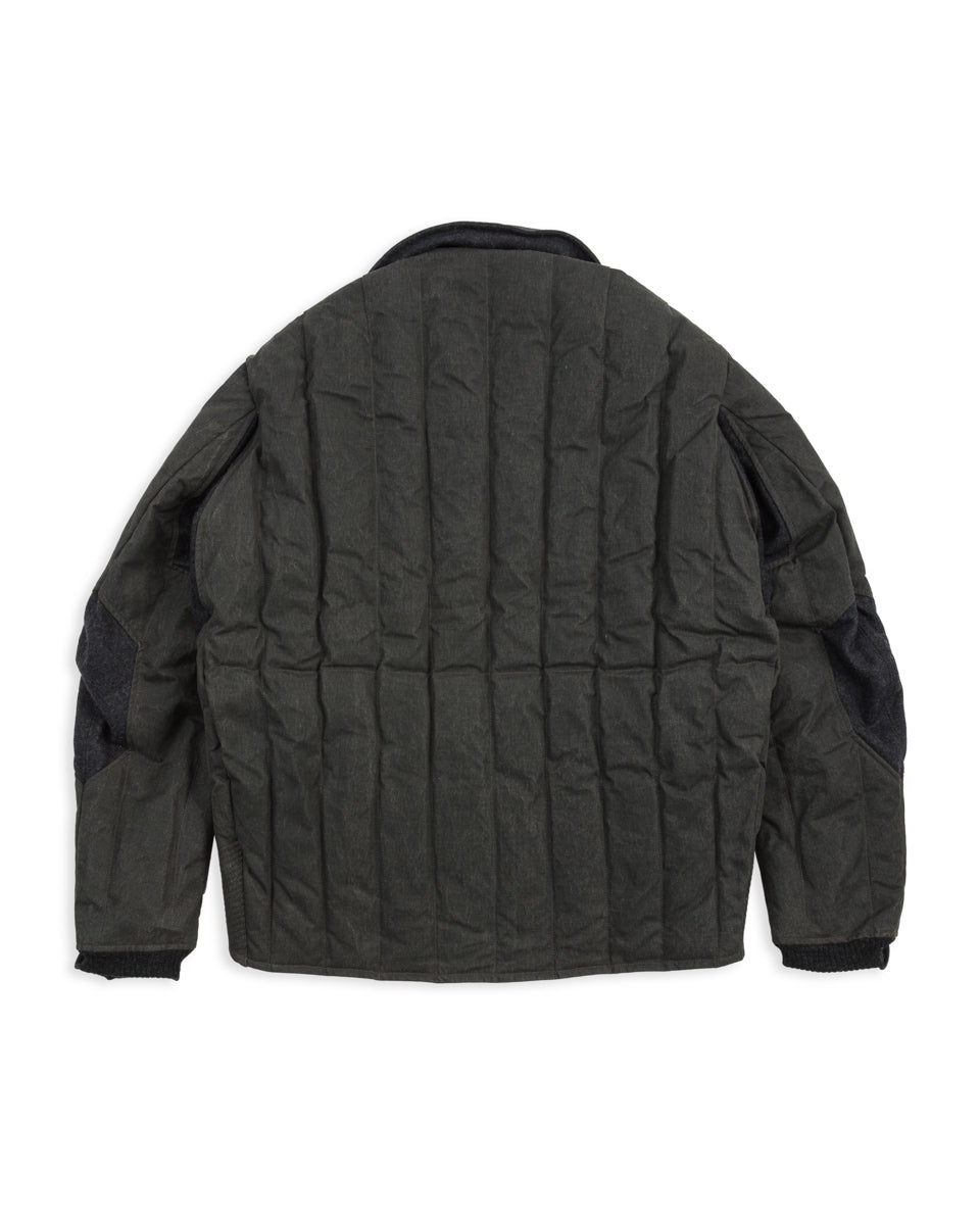 MotivMfg Radium Down Jacket - Black Waxed Cotton - Standard & Strange