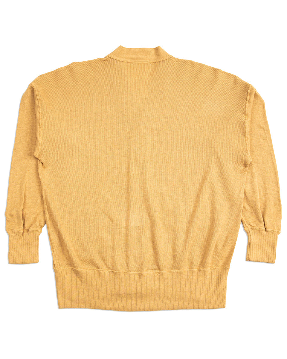 Olde Homesteader Extra Cotton Jersey Cardigan - Golden Yellow - Standard & Strange