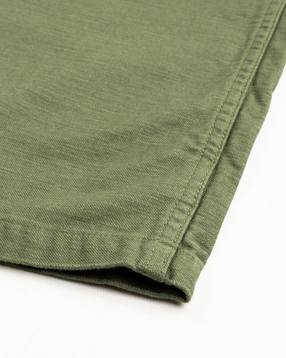 OrSlow Fatigue Shirt - Olive Reverse Sateen - Standard & Strange