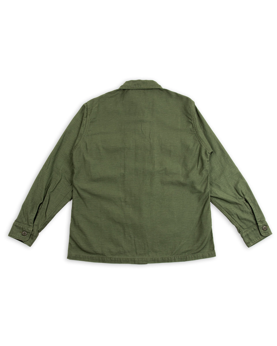 OrSlow Fatigue Shirt - Olive Reverse Sateen - Standard & Strange