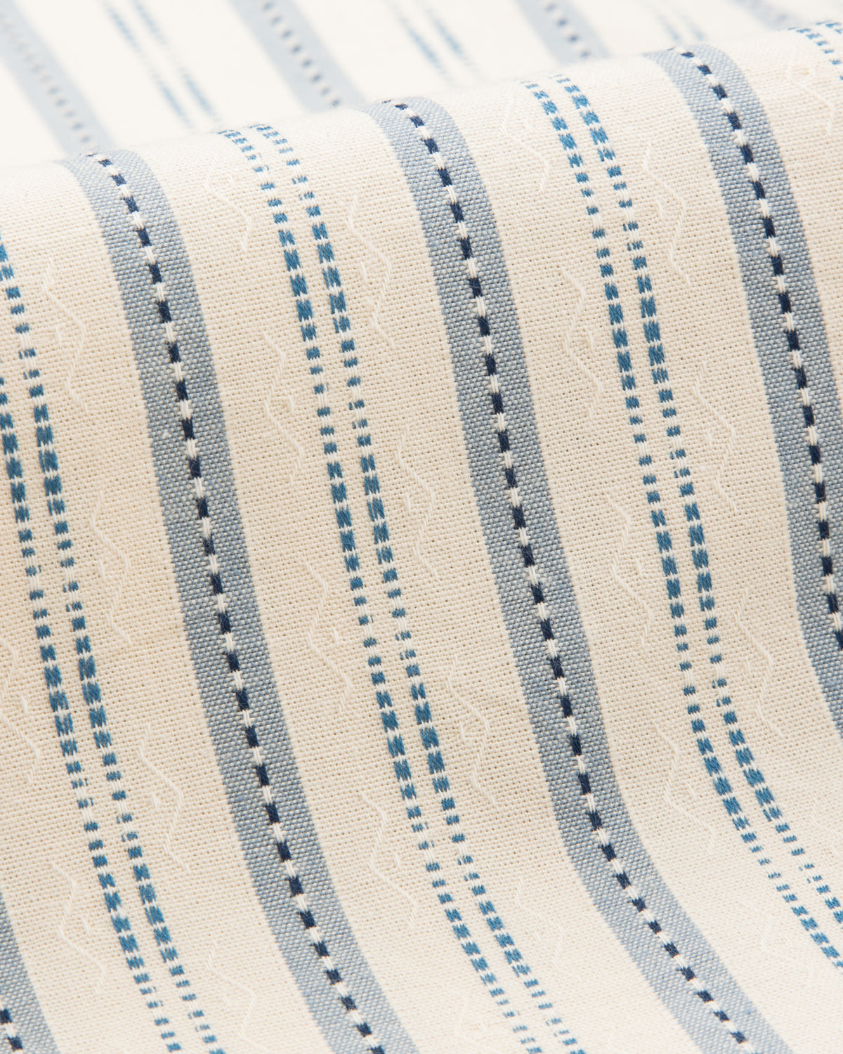 Prequel S&S x Prequel Short Open Collar Shirt - Beige Classic Riviera Stripe - Standard & Strange