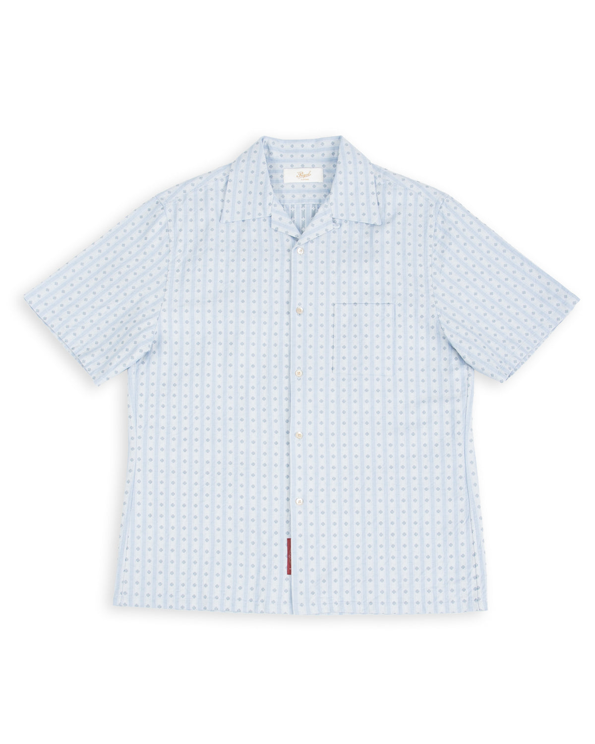 Prequel S&S x Prequel Short Open Collar Shirt - Blue Classic Dobby Check - Standard & Strange