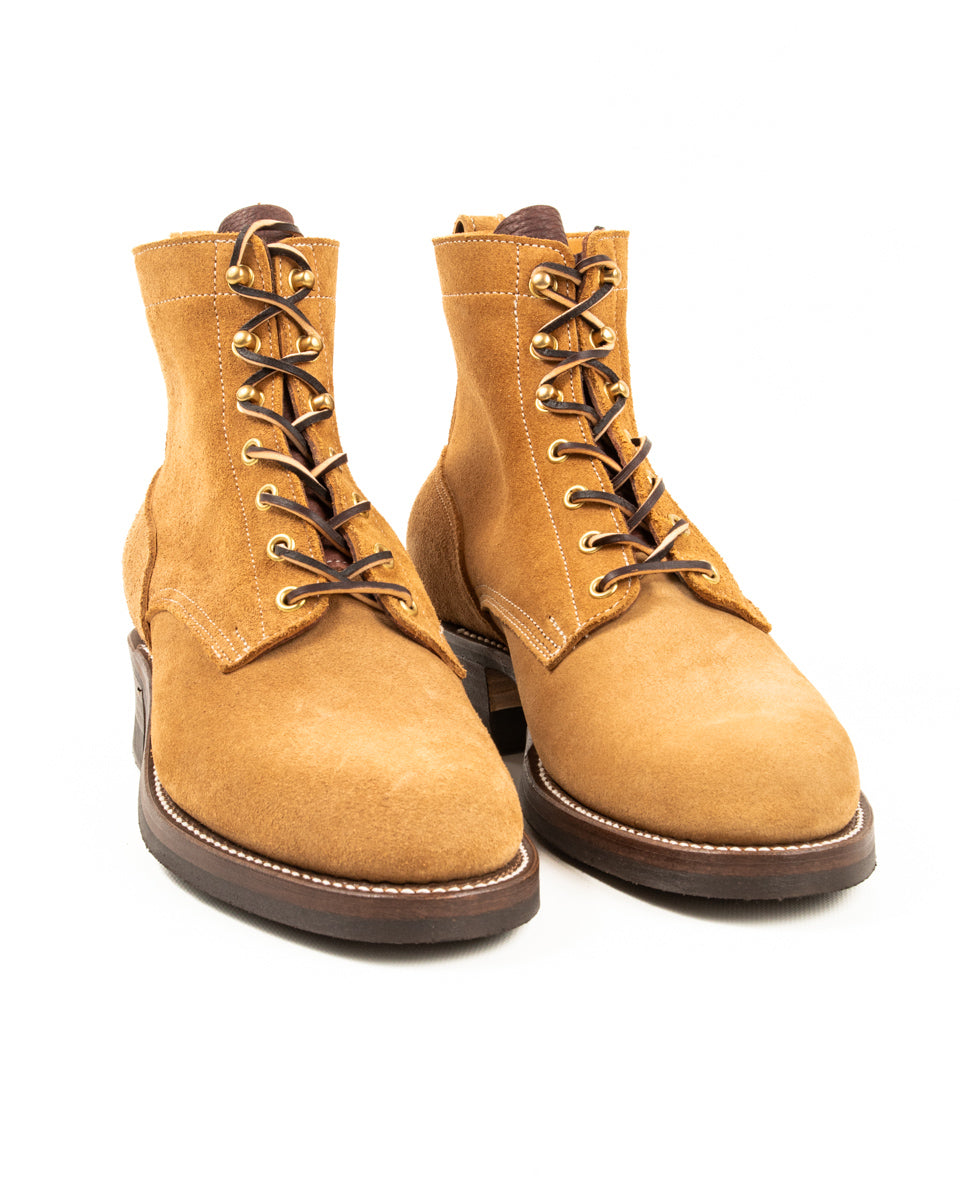 Rolling Dub Trio Griffin Plain Toe Boots - Beige Suede - Standard & Strange