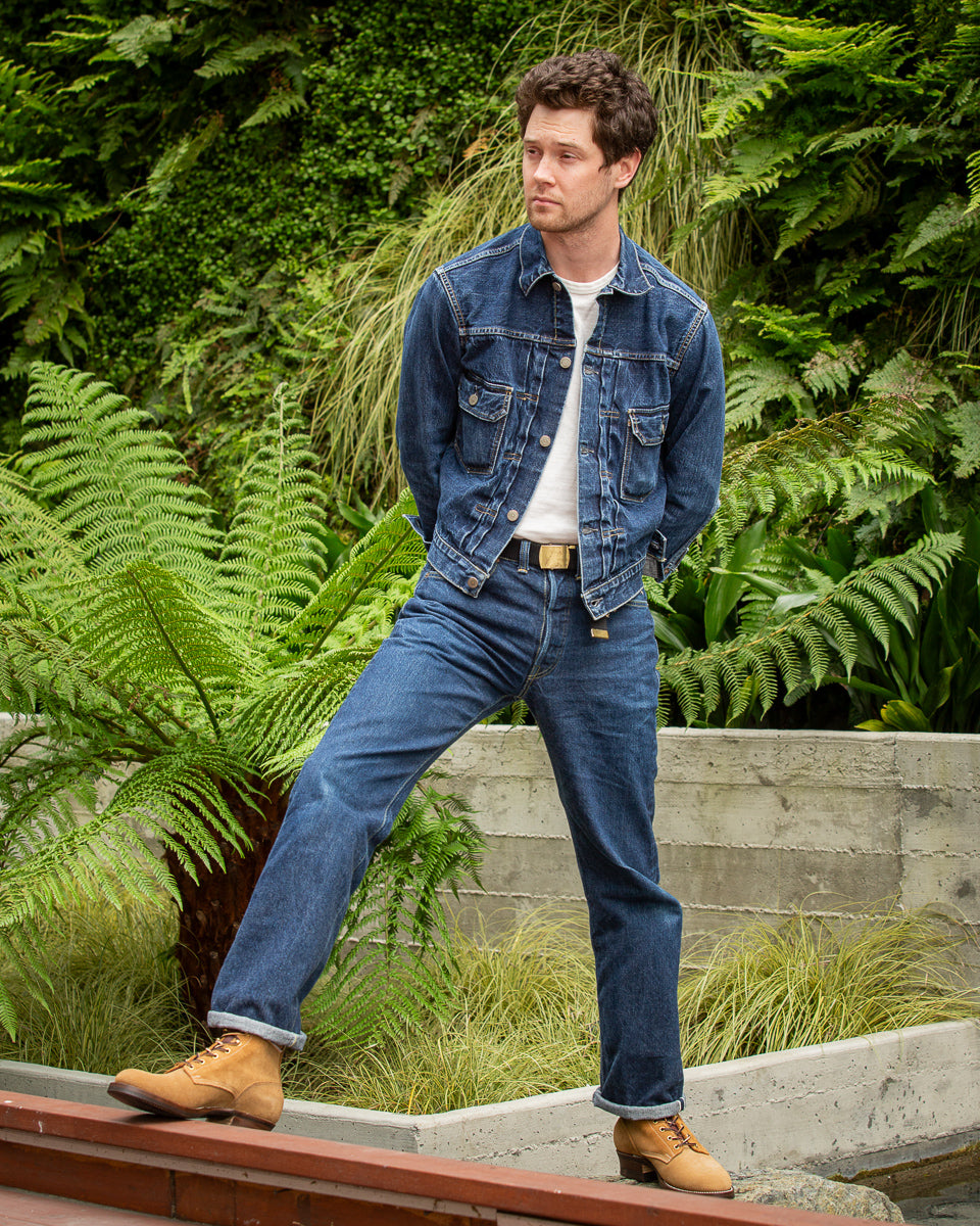 Rolling Dub Trio Griffin Plain Toe Boots - Beige Suede - Standard & Strange