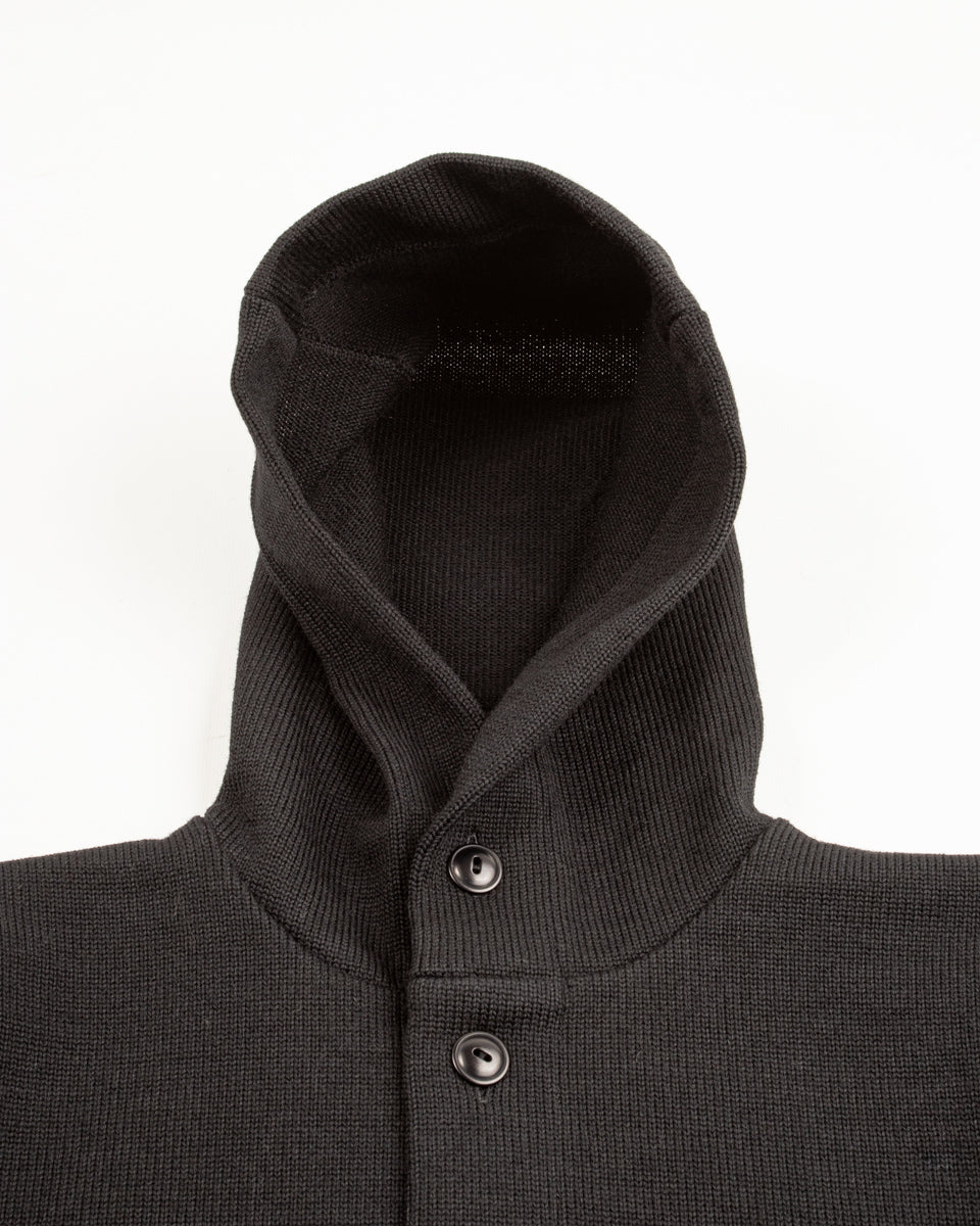 The Real McCoy's 30s Hooded Knit Sweater - Black - Standard & Strange