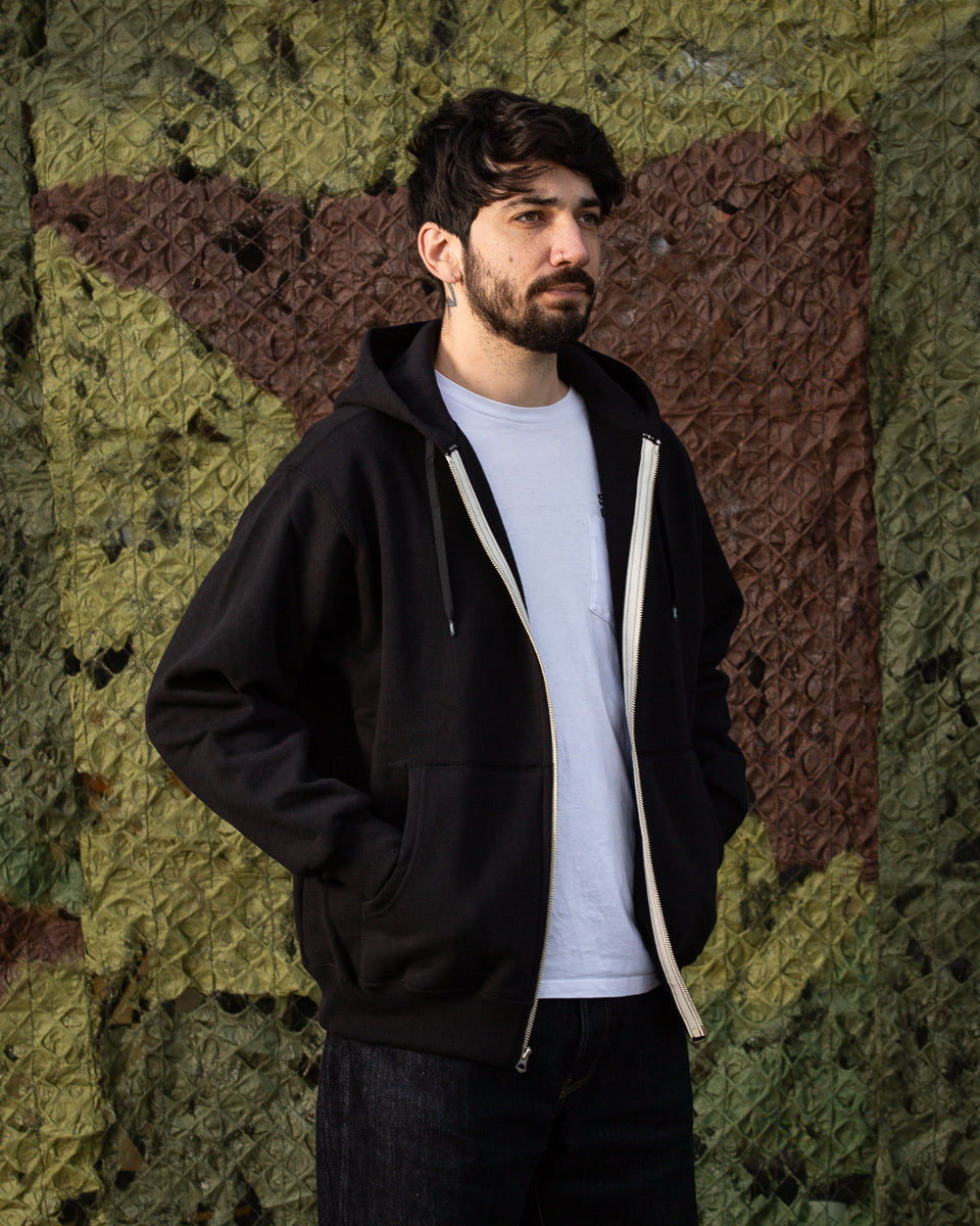 The Real McCoy's Buco F/Z Parka Sweatshirt - Black - Standard & Strange