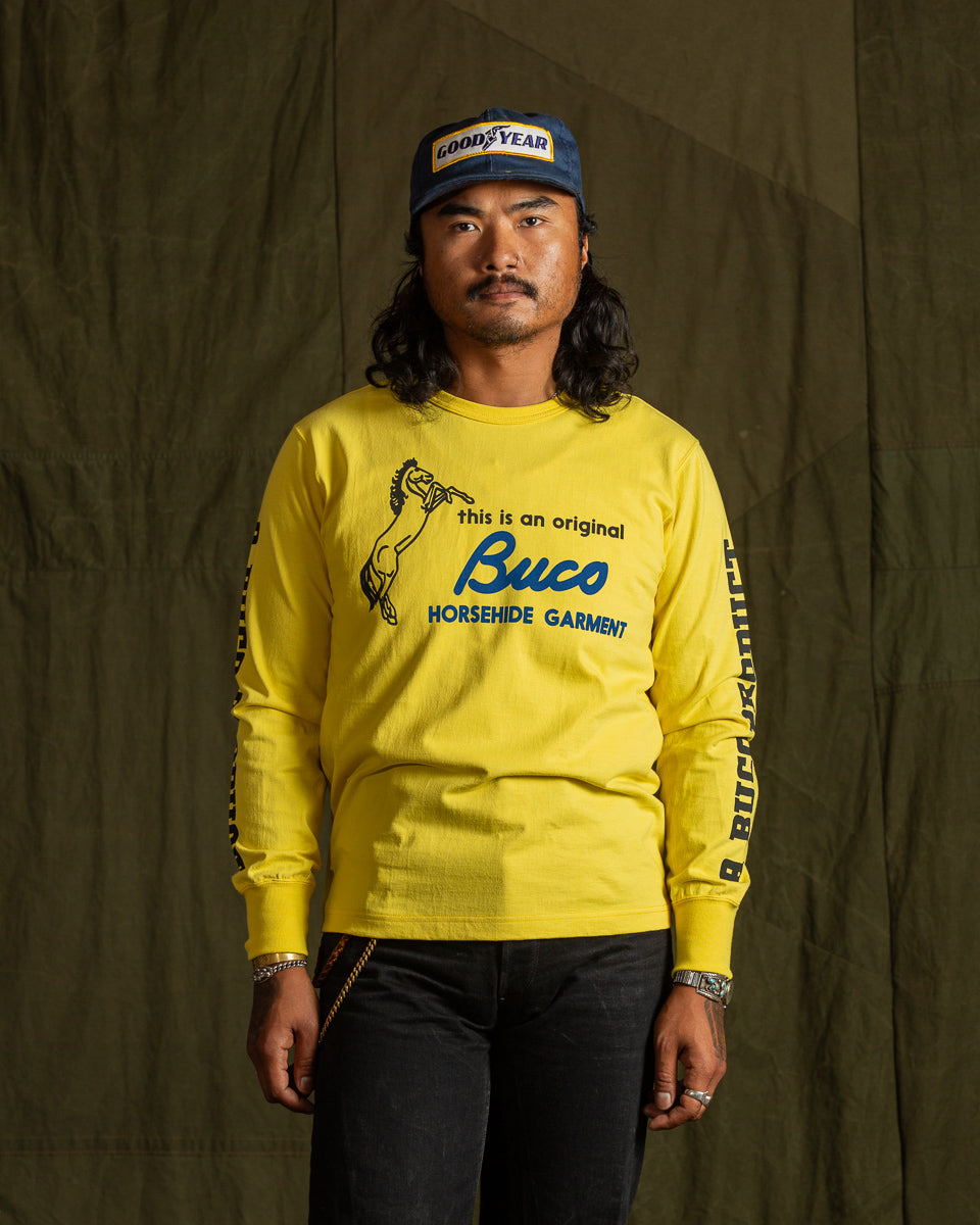 The Real McCoy's Buco L/S Tee / Original Buco - Canary - Standard & Strange