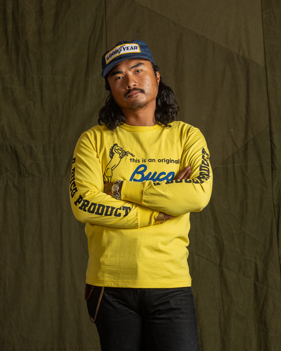 The Real McCoy's Buco L/S Tee / Original Buco - Canary - Standard & Strange