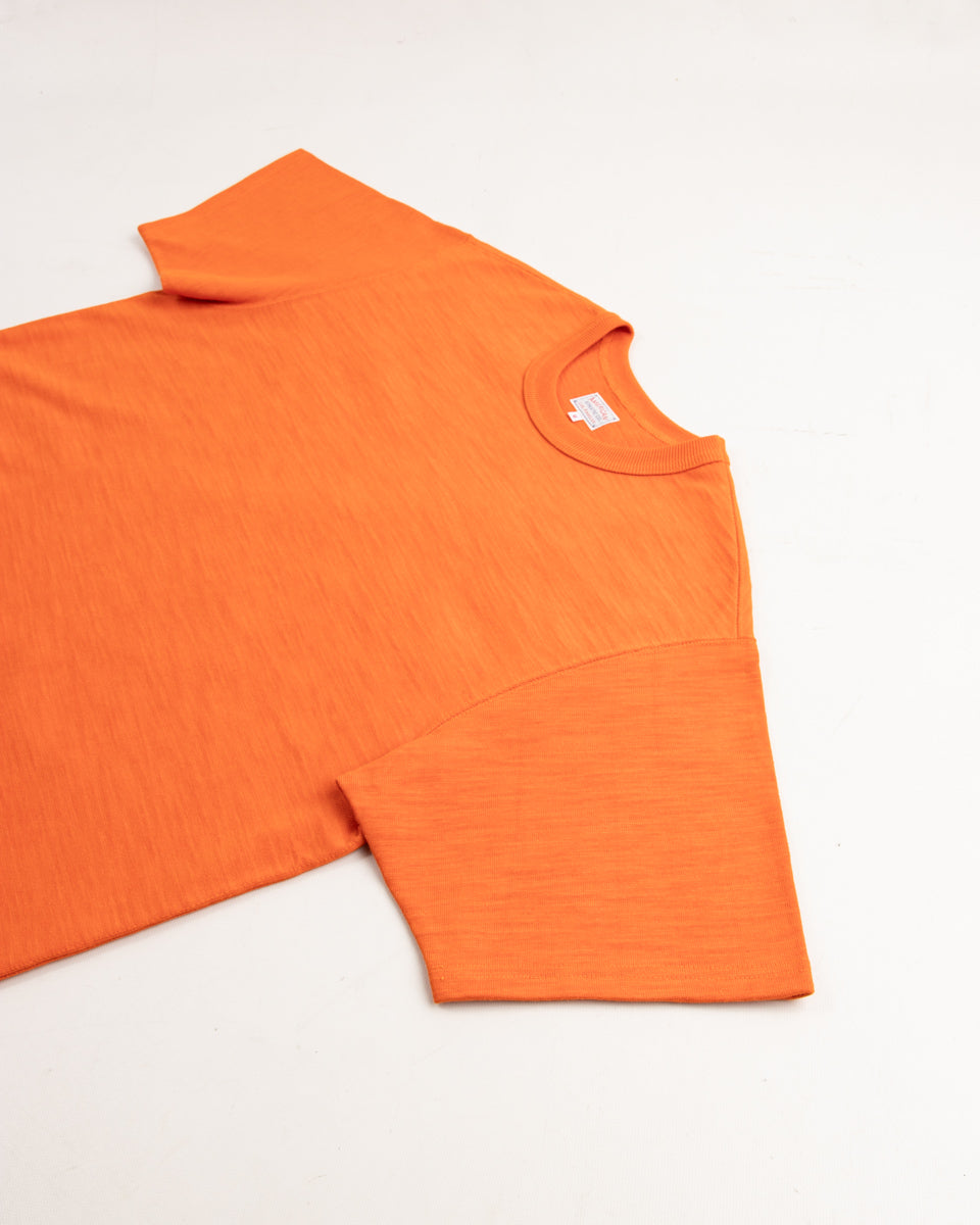The Real McCoy's Heavy Cotton Slub Jersey - Tangerine - Standard & Strange