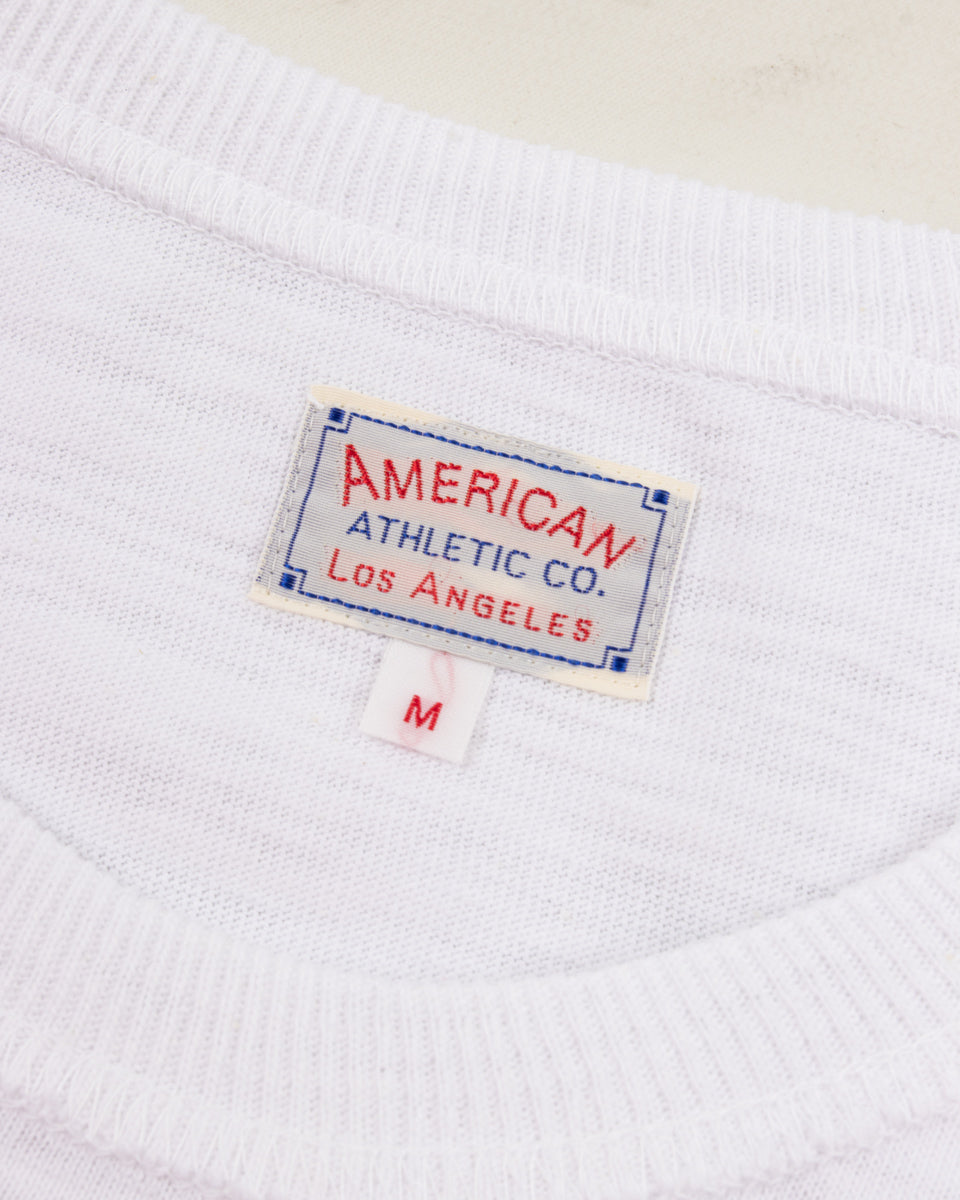 The Real McCoy's Athletic L/S T-Shirt / Loop-Wheel - White - Standard & Strange