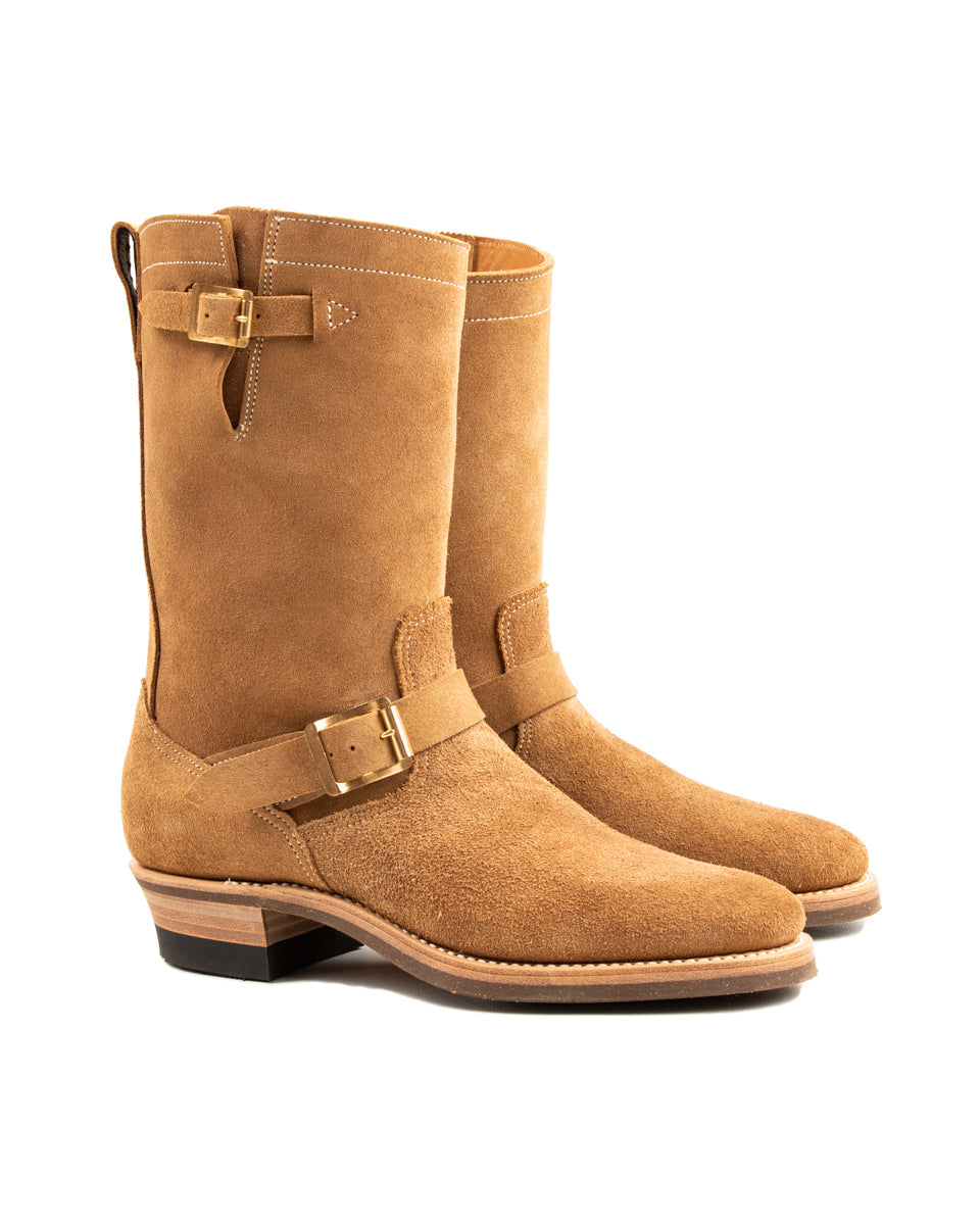 Rolling Dub Trio Griffin Engineer Boot - Dark Beige Suede - Standard & Strange