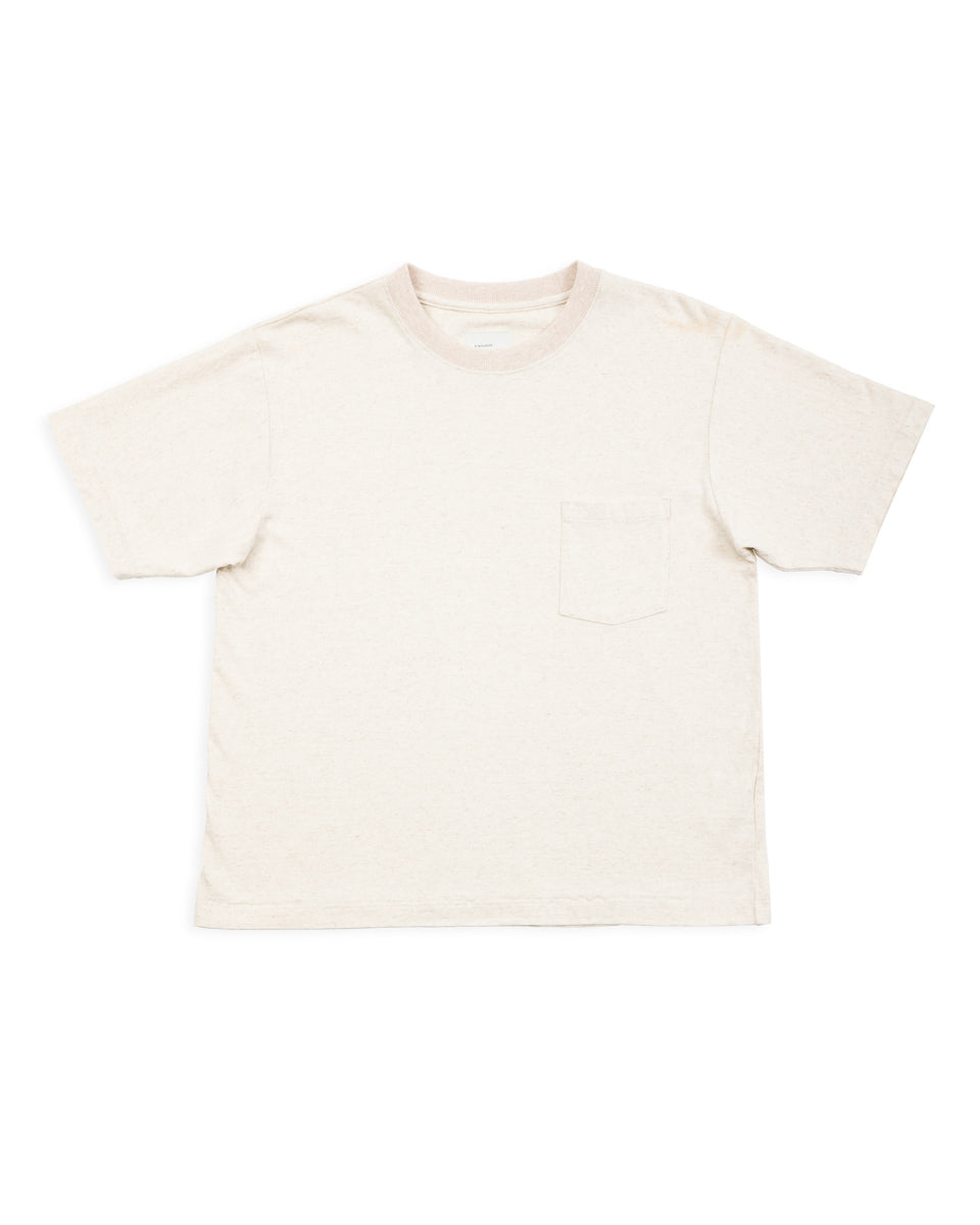 W'Menswear Bowl Tee - Oatmeal Cotton/Hemp - Standard & Strange