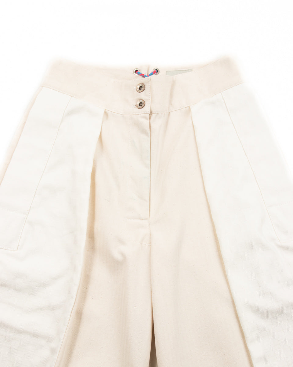 W'Menswear Crazy Border Trouser - Off-White - Standard & Strange