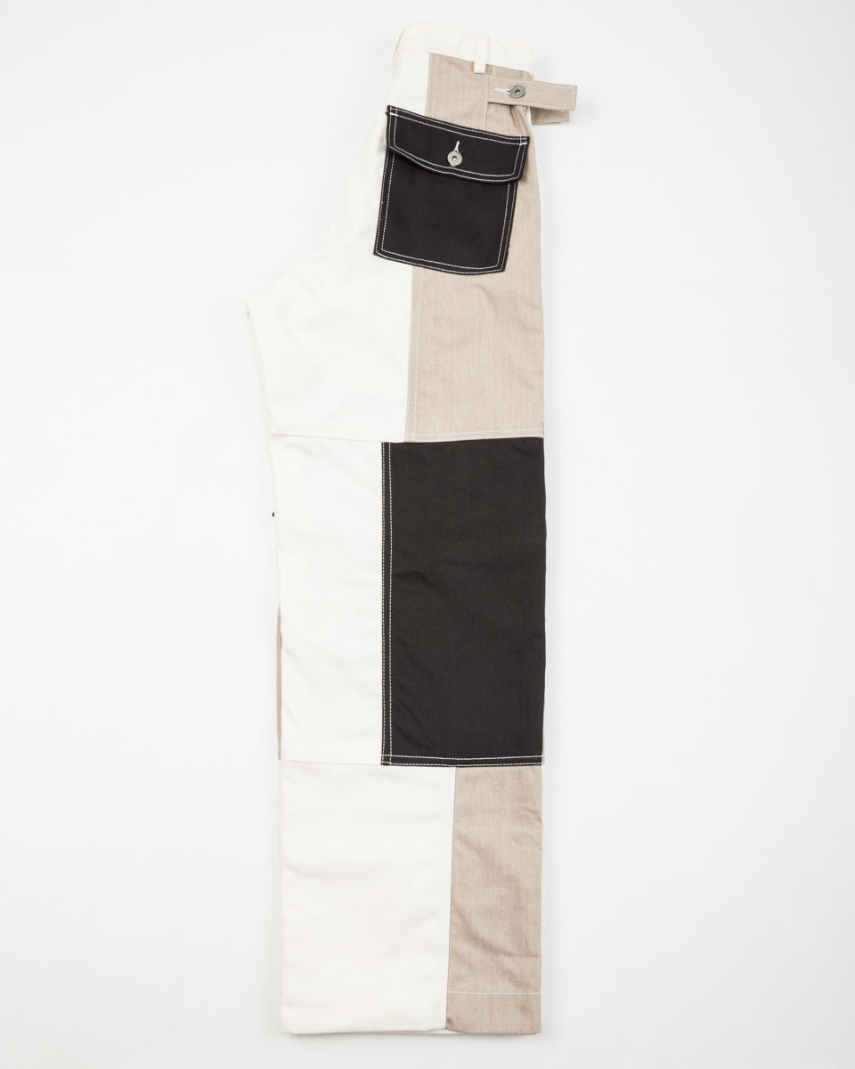 W'Menswear Unisex Freedom Flight Trouser - White/Black - Standard & Strange