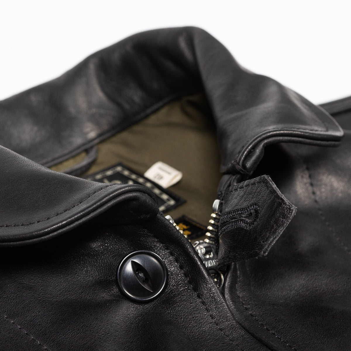 Attractions Horsehide A-1 Zip Jacket - Black - Standard & Strange