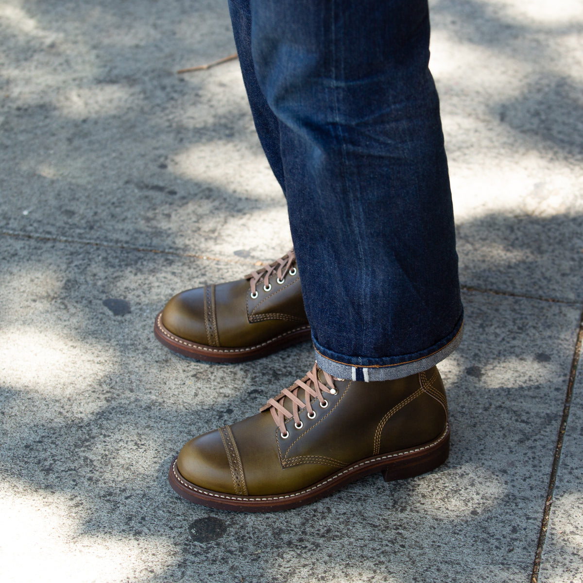 John Lofgren Combat Boots - Dark Olive CXL - Standard & Strange