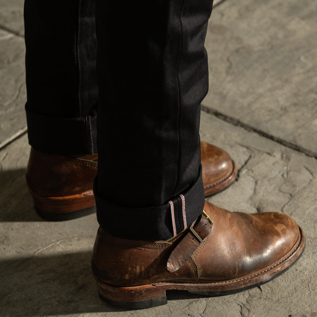 Indigofera Buck Tapered Fit - 14oz Gunpowder Black Selvedge - Standard & Strange