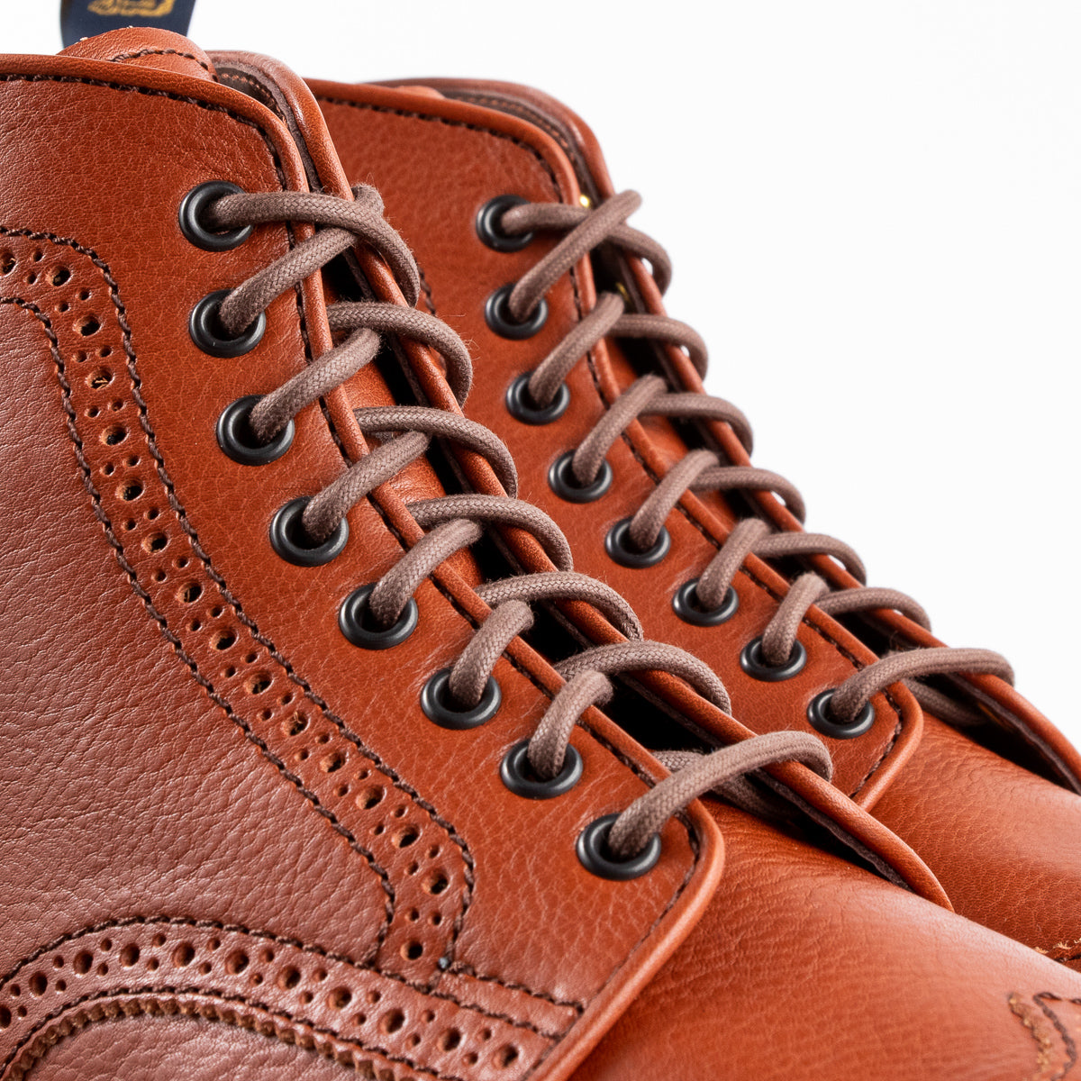 John Lofgren Glover Brogue Boots - Camel Vacchetta - Standard & Strange